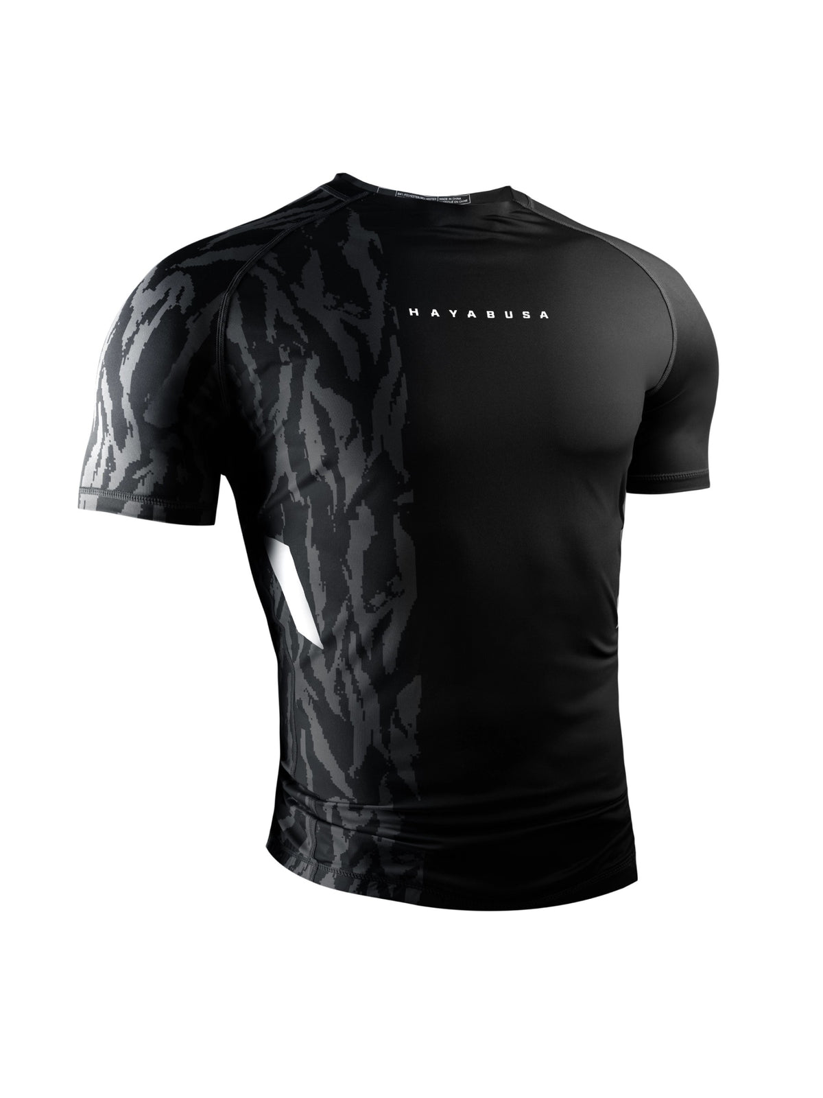 Hayabusa Men's Apex Short Sleeve Rash Guard, carbon black, main image