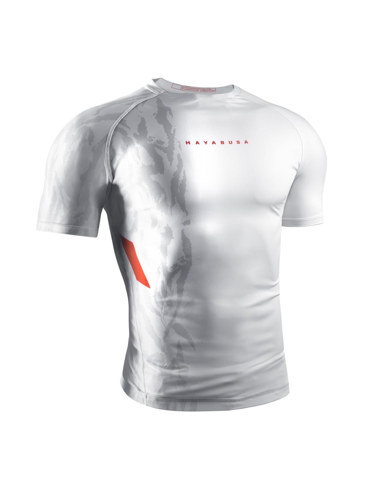 Hayabusa Men's Apex Short Sleeve Rash Guard, ash white, main image