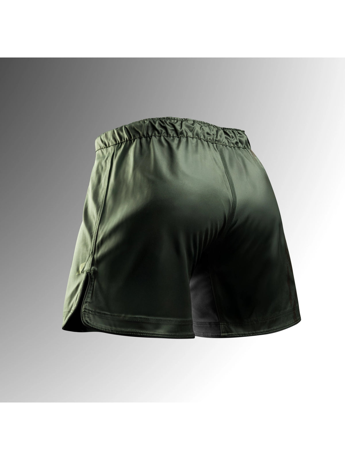 Hayabusa Men's Apex Mid-Thigh Fight Shorts, recon green, image 2