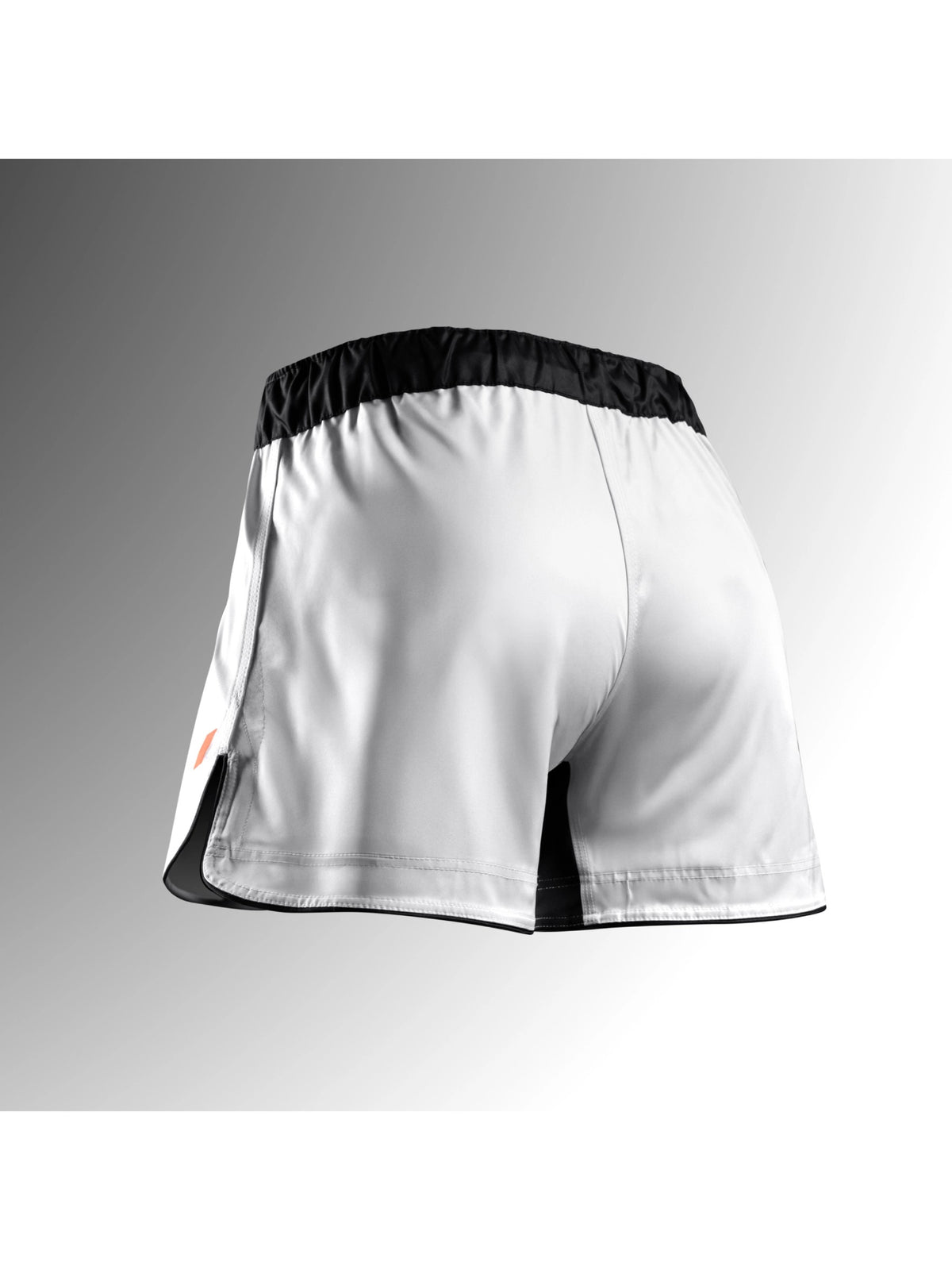 Hayabusa Men's Apex Mid-Thigh Fight Shorts, ash white, image 2