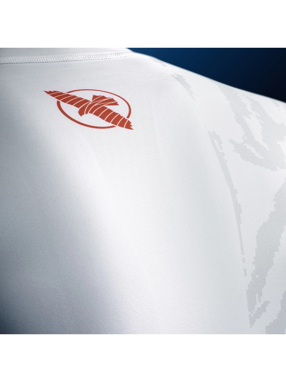Hayabusa Men's Apex Long Sleeve Rash Guard, ash white, image 3