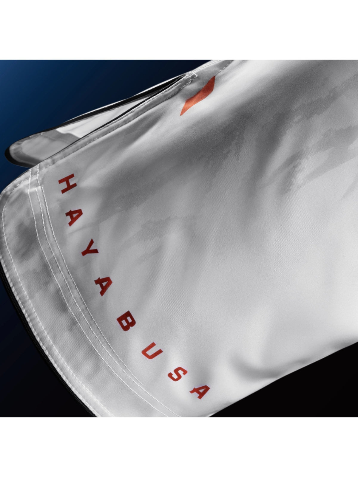 Hayabusa Men's Apex Mid-Thigh Fight Shorts, ash white, image 3