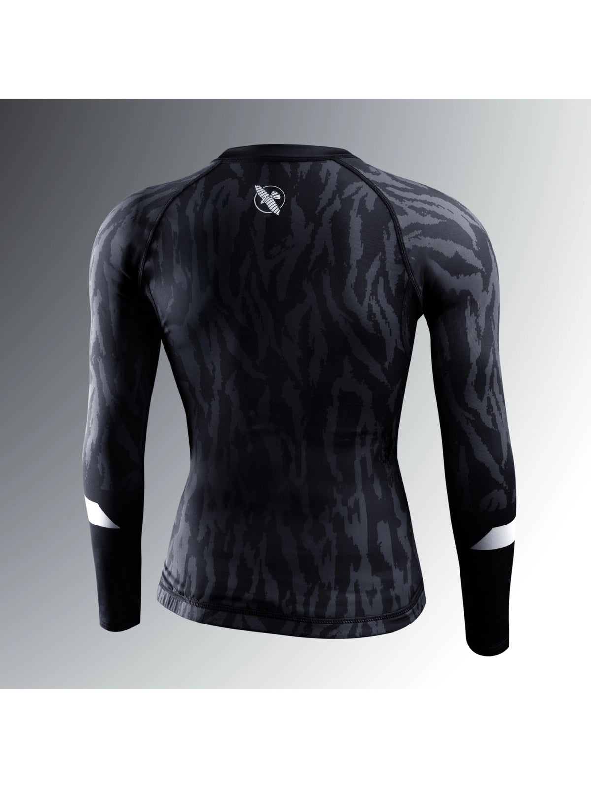 Hayabusa Women's Apex Long Sleeve Rash Guard, carbon black, image 2