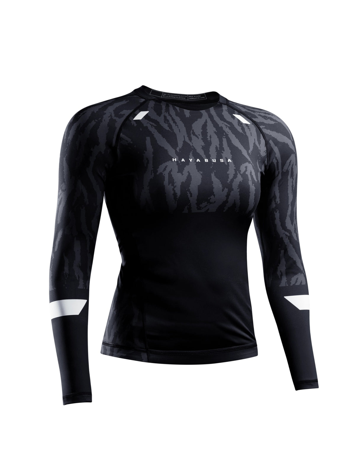 Hayabusa Women's Apex Long Sleeve Rash Guard, carbon black, main image