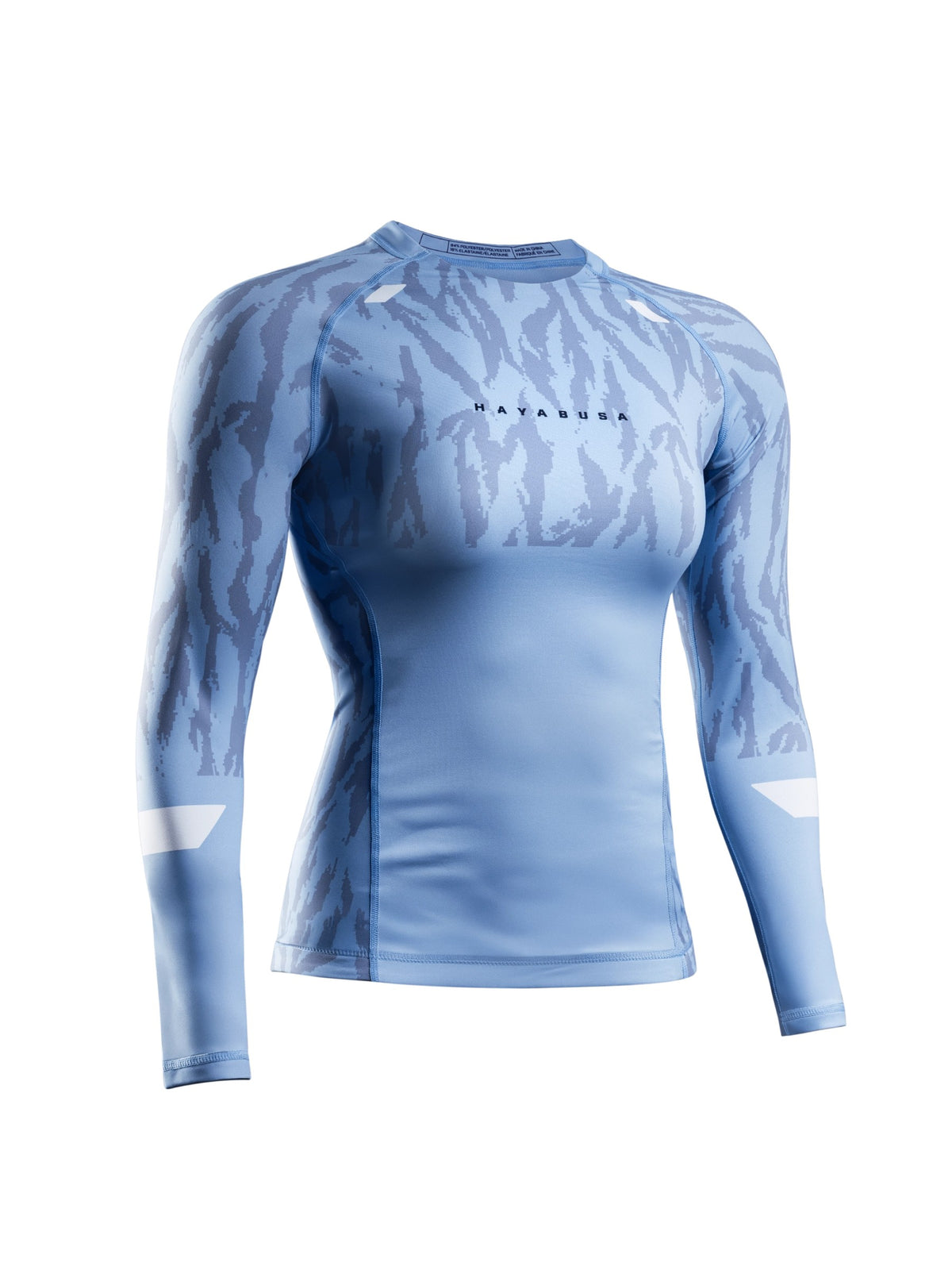 Hayabusa Women's Apex Long Sleeve Rash Guard, crystal blue, main image