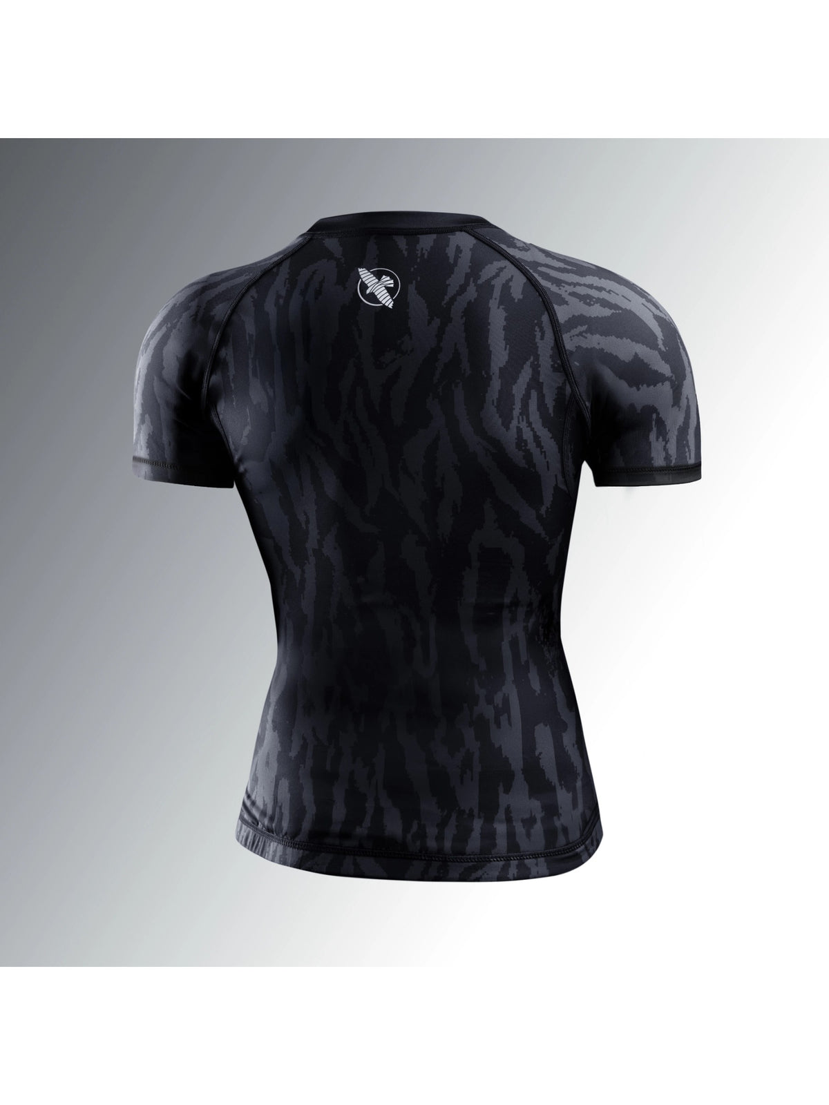 Hayabusa Women's Apex Short Sleeve Rash Guard, carbon black, image 2