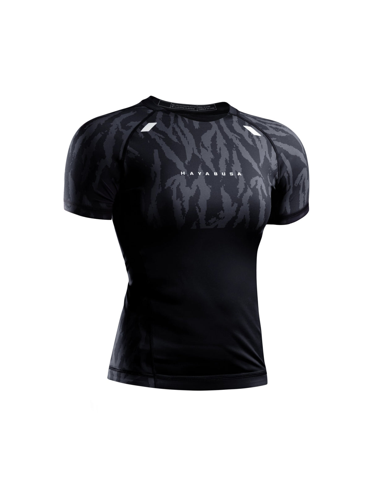 Hayabusa Women's Apex Short Sleeve Rash Guard, carbon black, main image