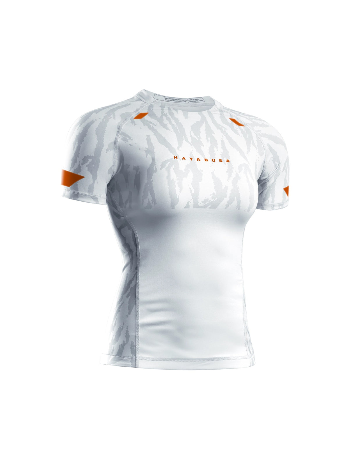 Hayabusa Women's Apex Short Sleeve Rash Guard, ash white, main image