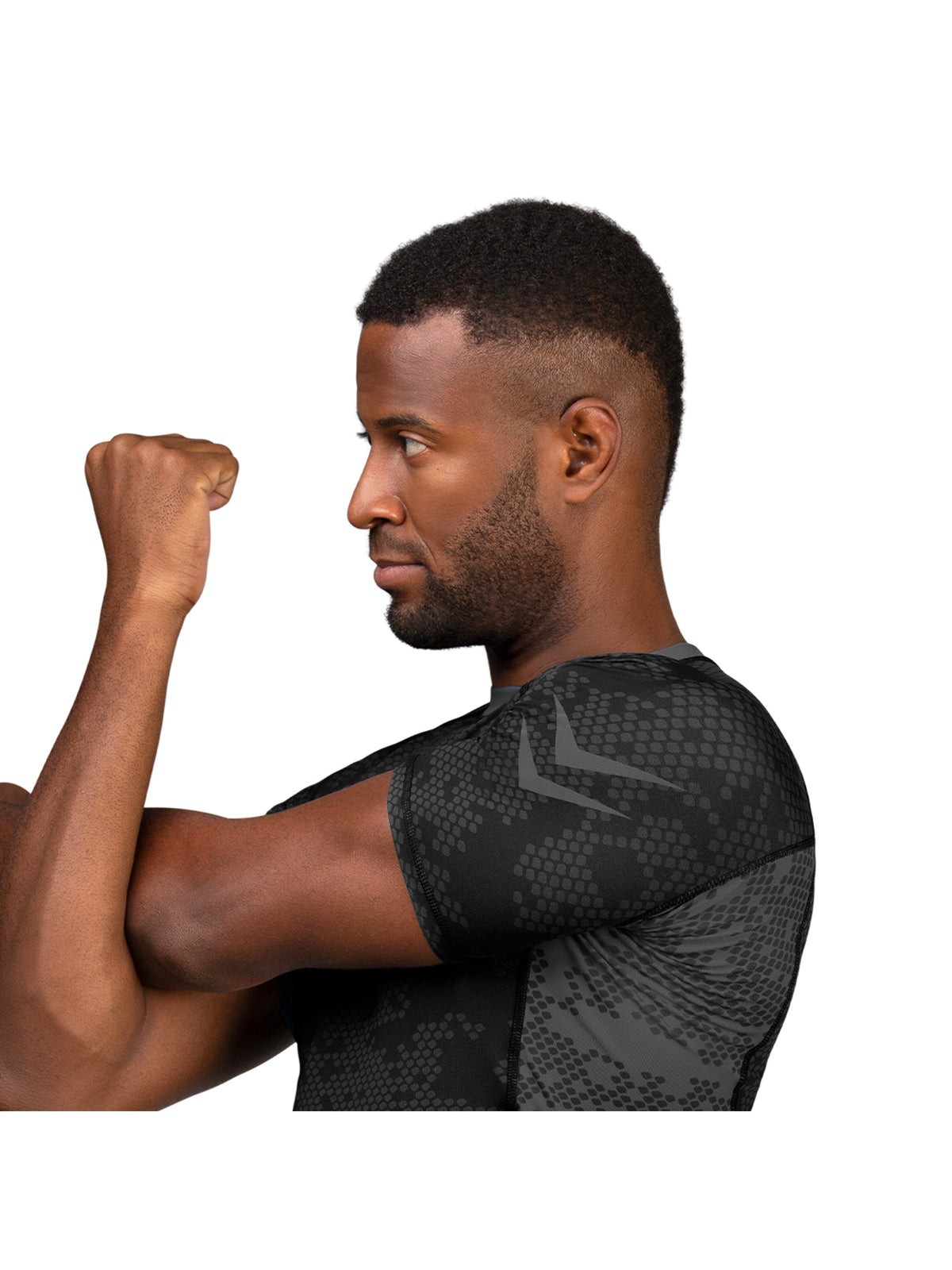 Hayabusa Ranked Short Sleeve Rash Guard, black, image 5
