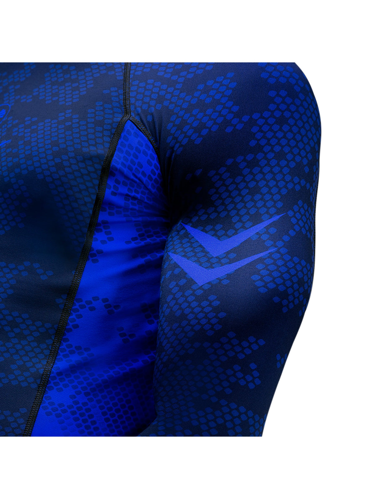 Hayabusa Ranked Long Sleeve Rash Guard, blue, image 3
