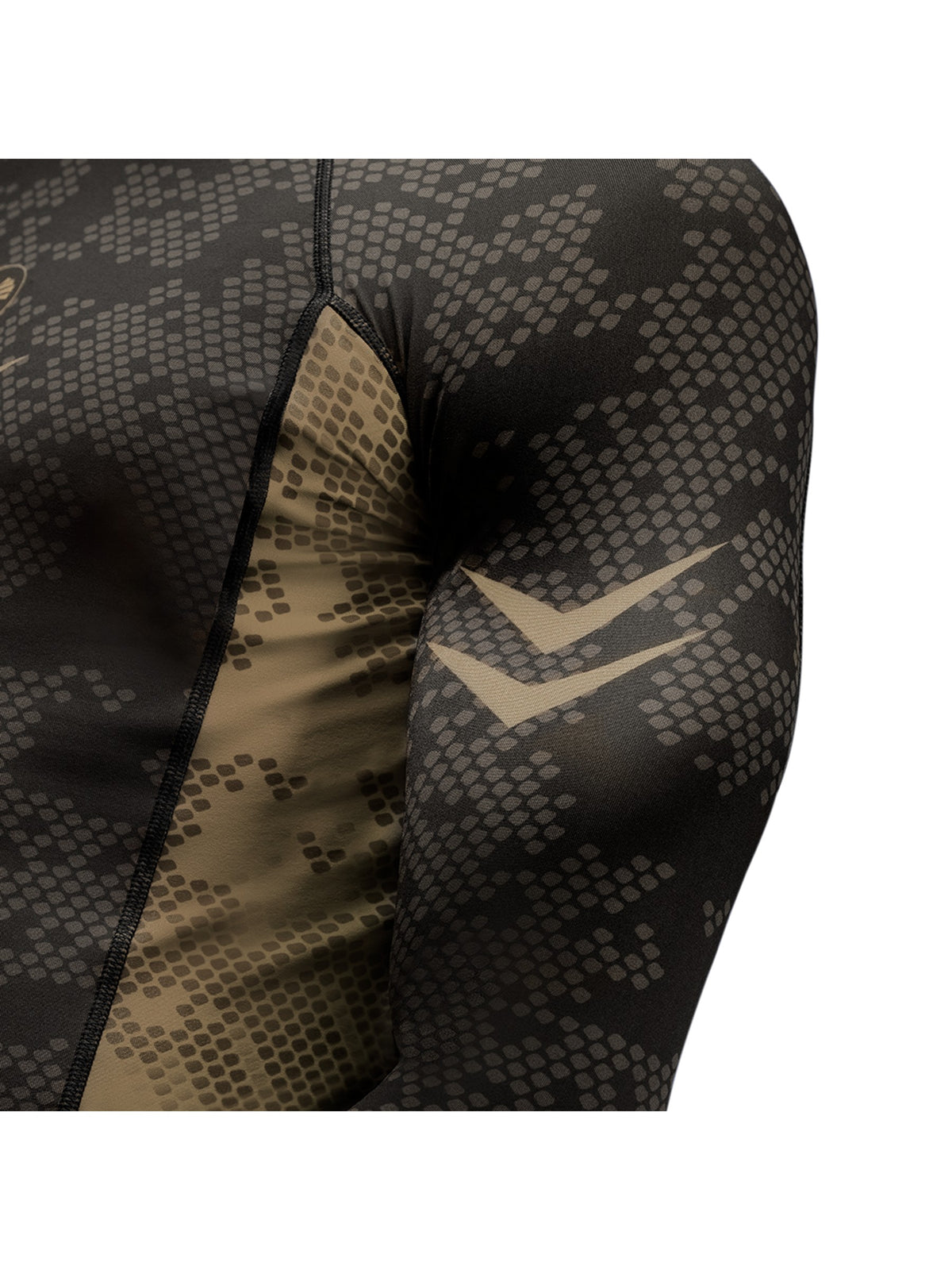 Hayabusa Ranked Long Sleeve Rash Guard, brown, image 3