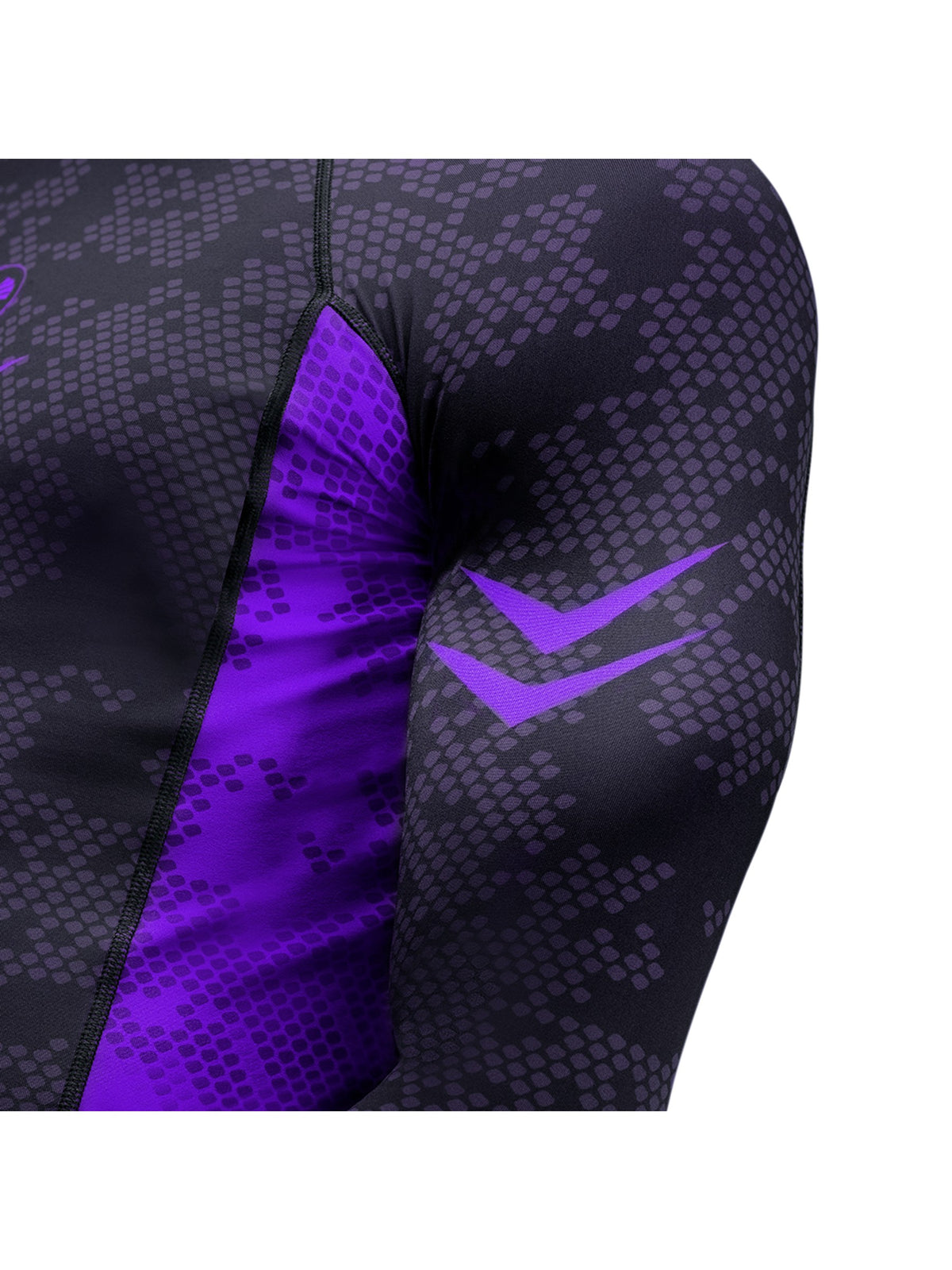 Hayabusa Ranked Long Sleeve Rash Guard, purple, image 3