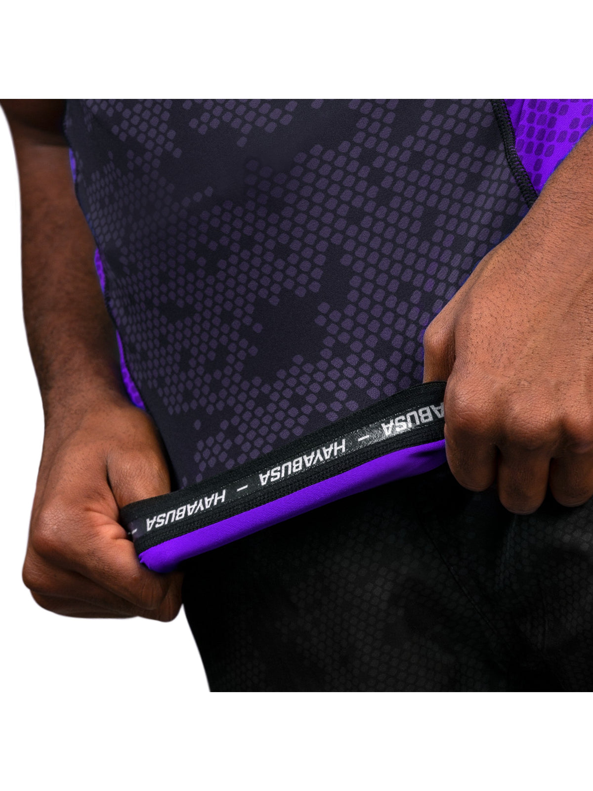 Hayabusa Ranked Short Sleeve Rash Guard, purple, image 6