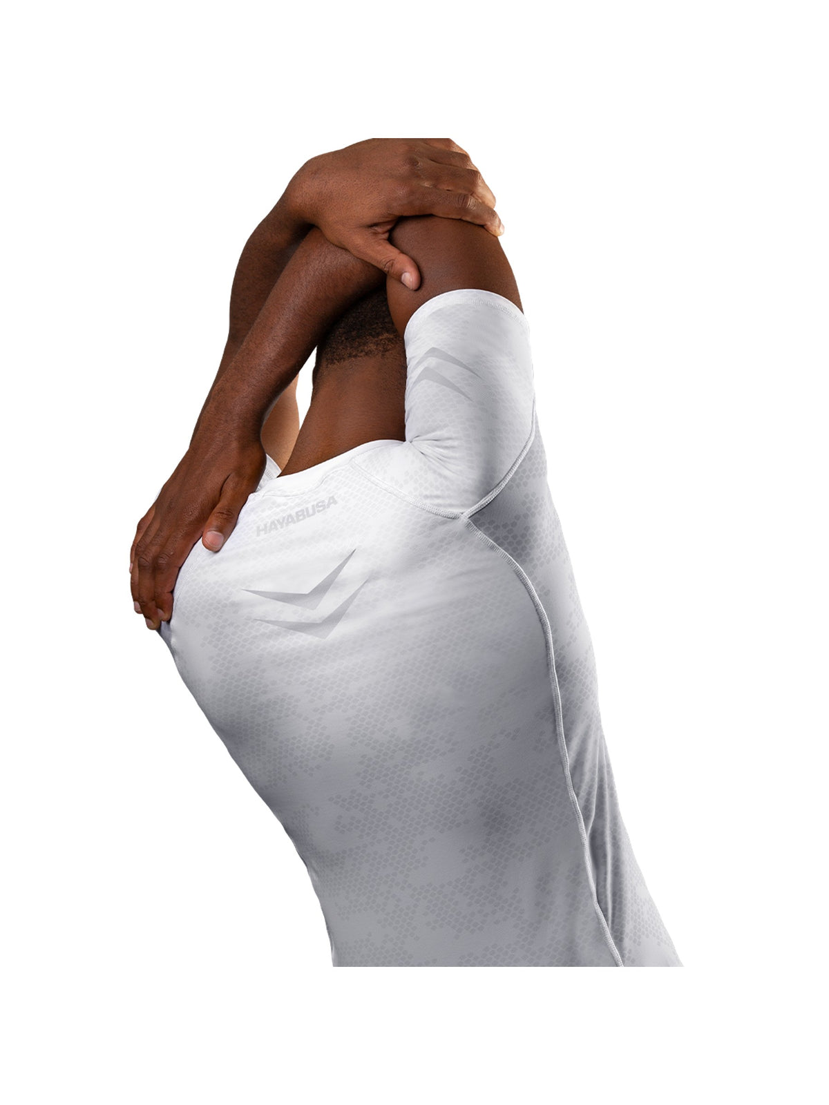 Hayabusa Ranked Short Sleeve Rash Guard, white, image 4