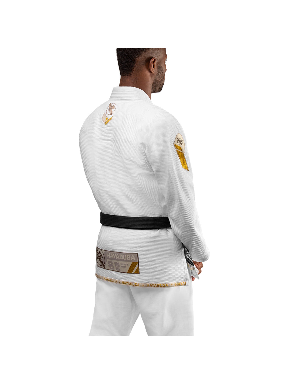 Hayabusa Ascend Lightweight BJJ Gi – White 3/4 Back
