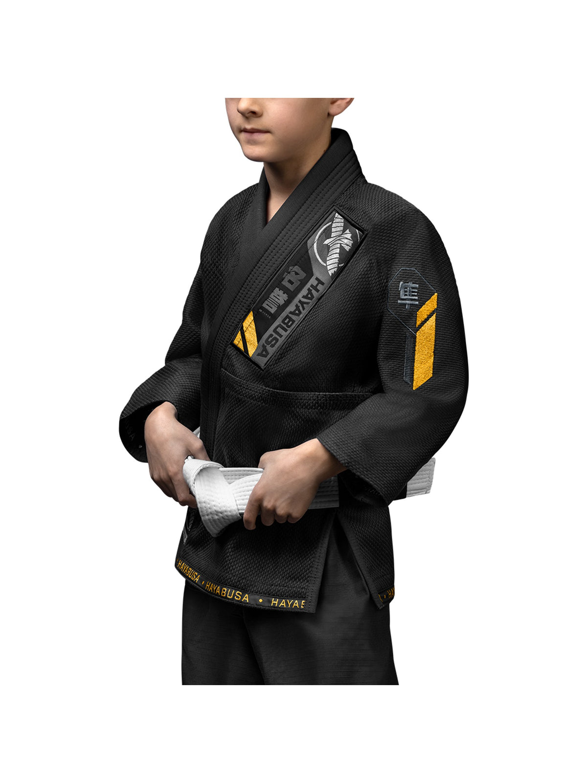 Hayabusa Ascend Youth Jiu-Jitsu Gi, black, image 3