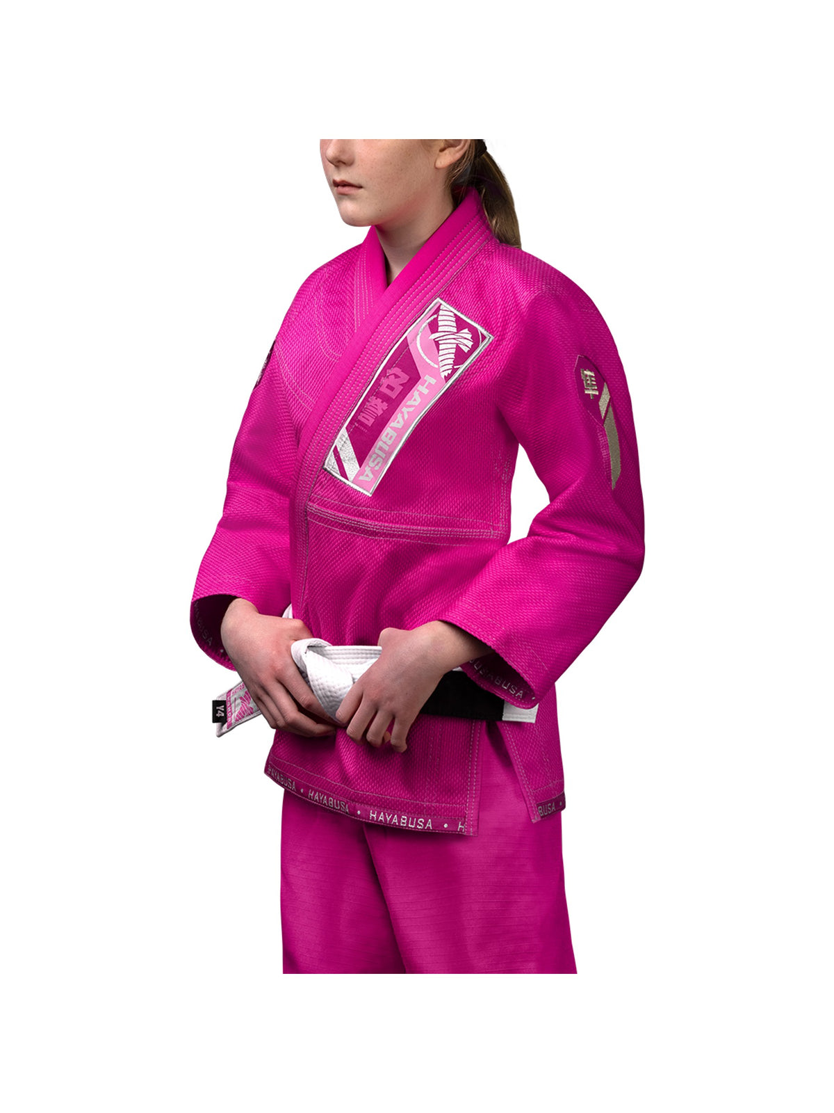 Hayabusa Ascend Youth Jiu-Jitsu Gi, pink, image 3