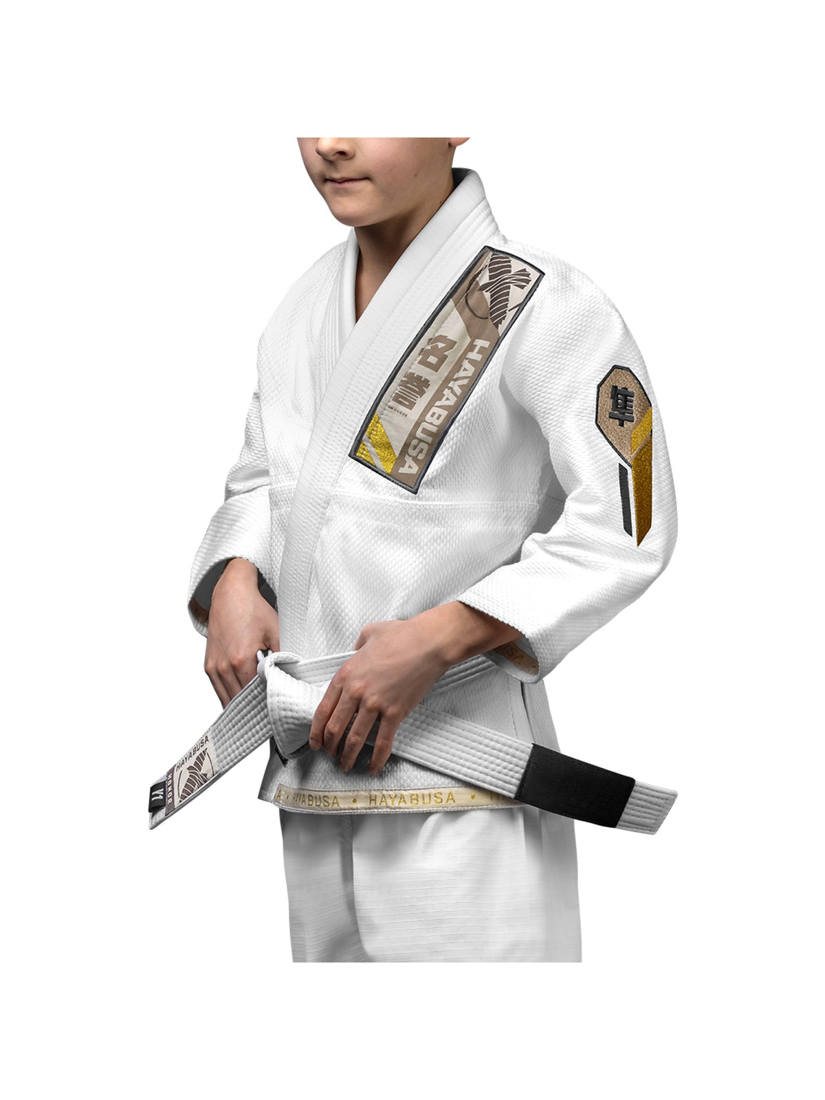 Hayabusa Ascend Youth Jiu-Jitsu Gi, white, image 3