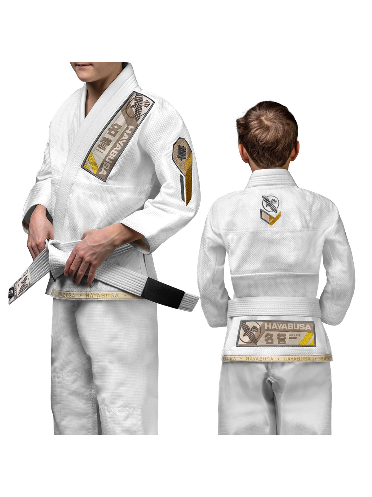 Hayabusa Ascend Youth Jiu-Jitsu Gi, white, main image