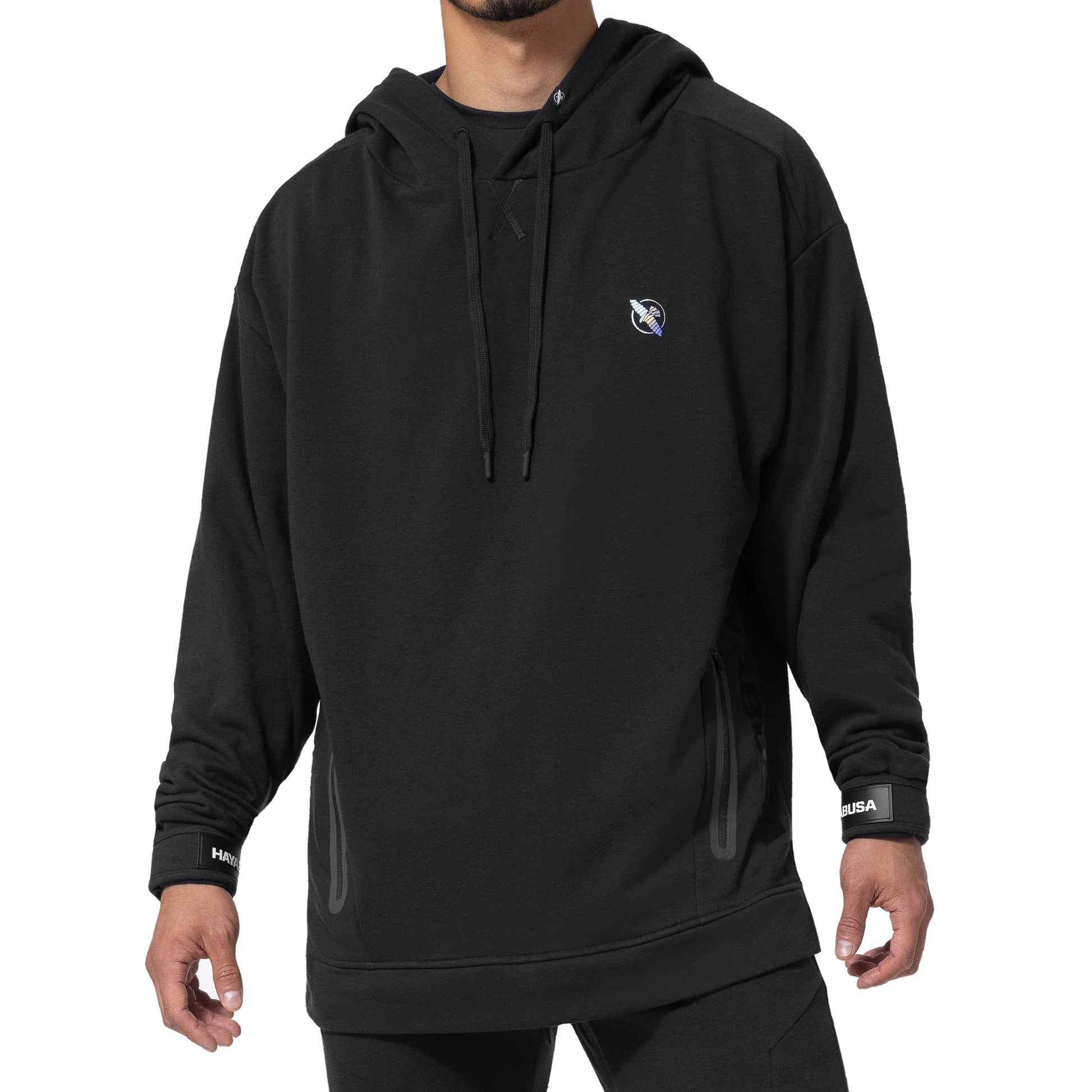 Hayabusa Men's Midweight Pullover Hoodie – Black Front