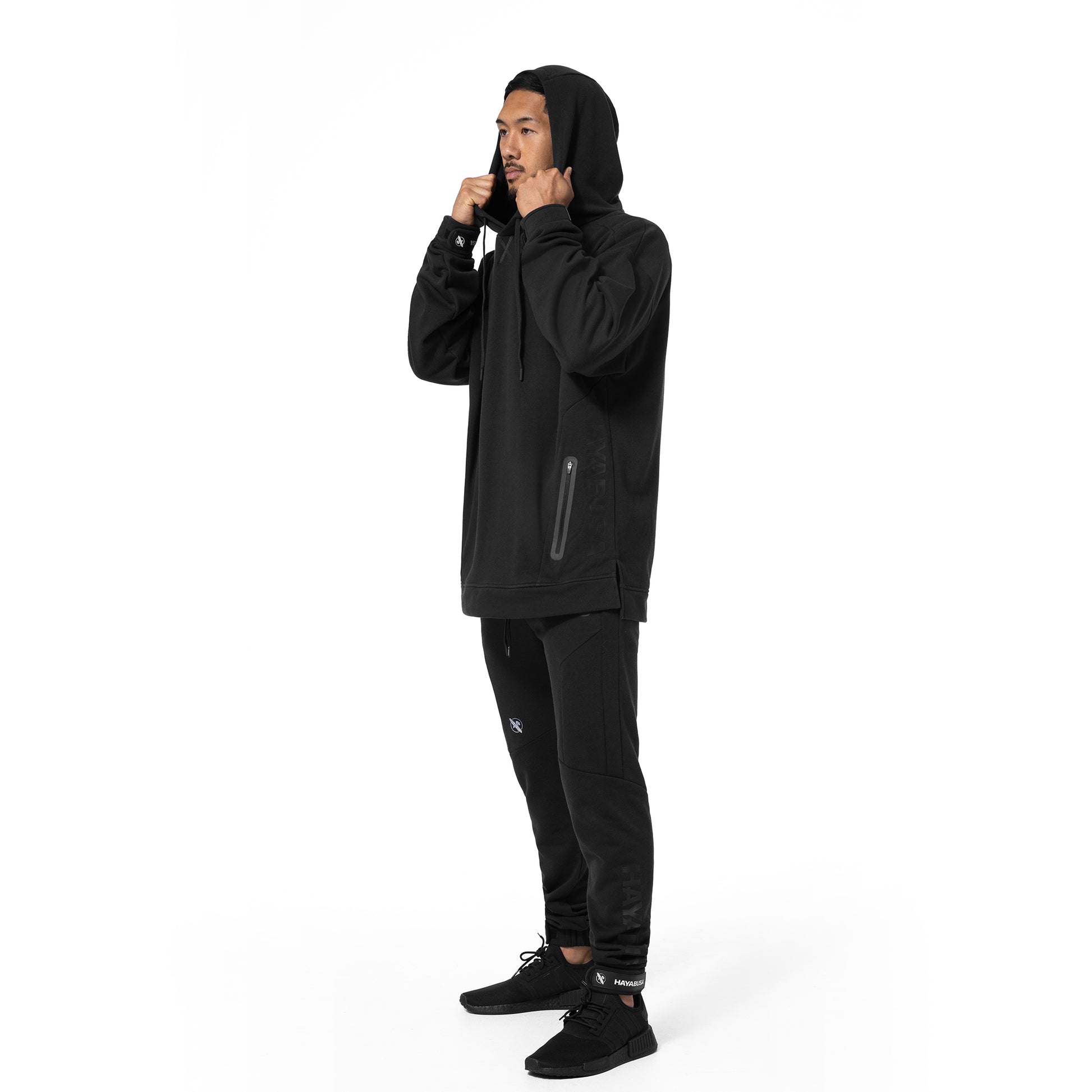 Hayabusa Men's Midweight Pullover Hoodie – Black Feature