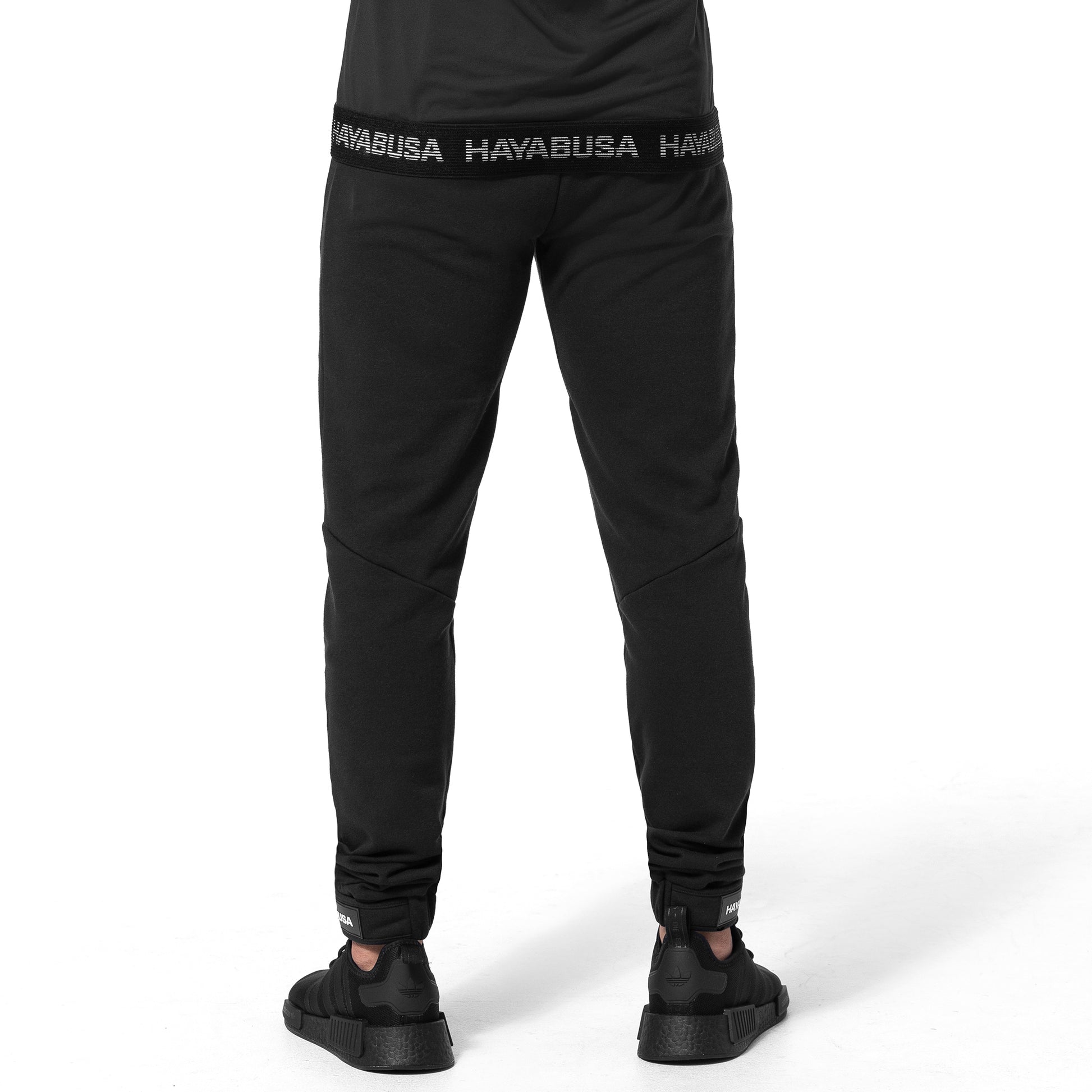 Hayabusa Men's Athletic Joggers – Black Back View