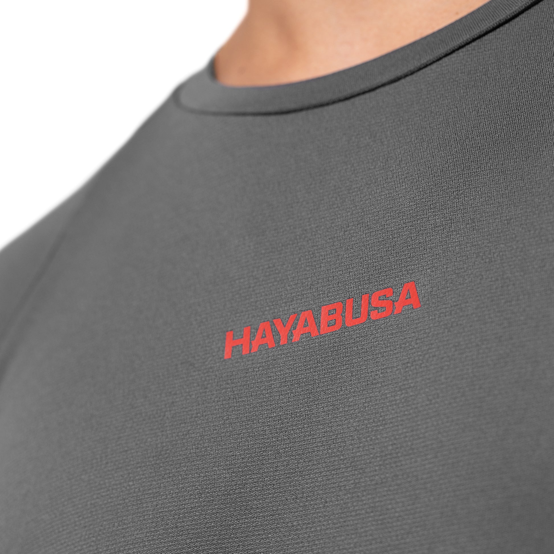 Hayabusa Men's Lightweight Training Shirt – Dark Grey Detail