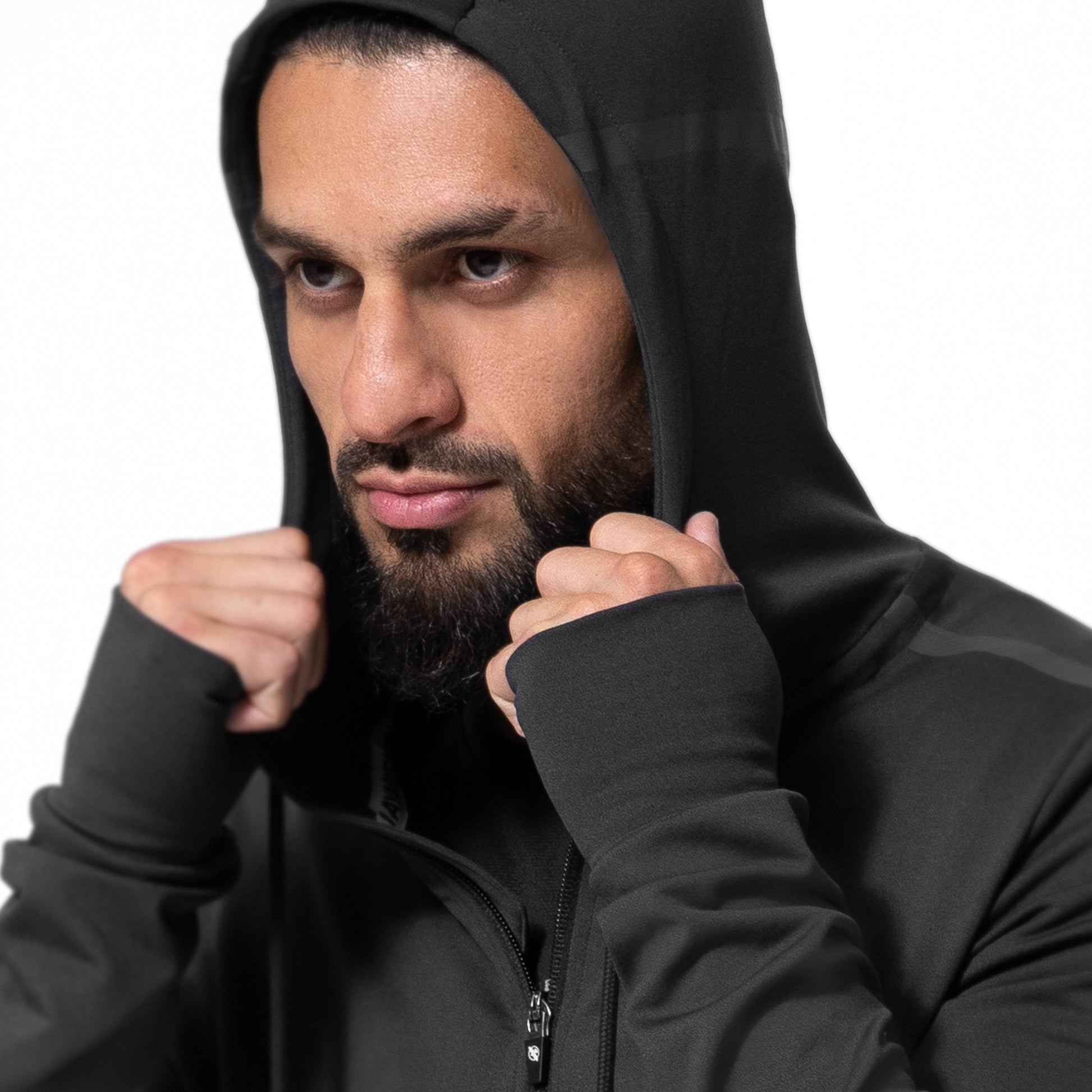 Hayabusa Men's Zip-Up Performance Hoodie – Black Lifestyle