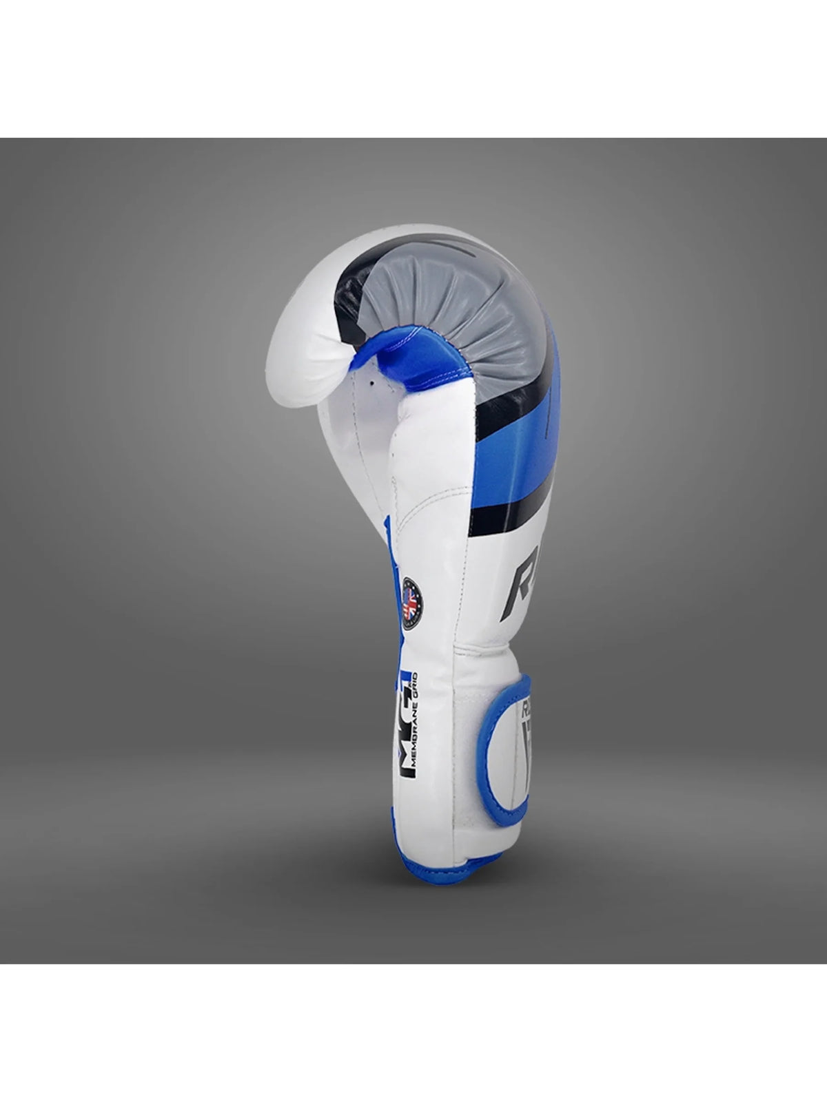 RDX F7 Ego Boxing Glove, blue, side view