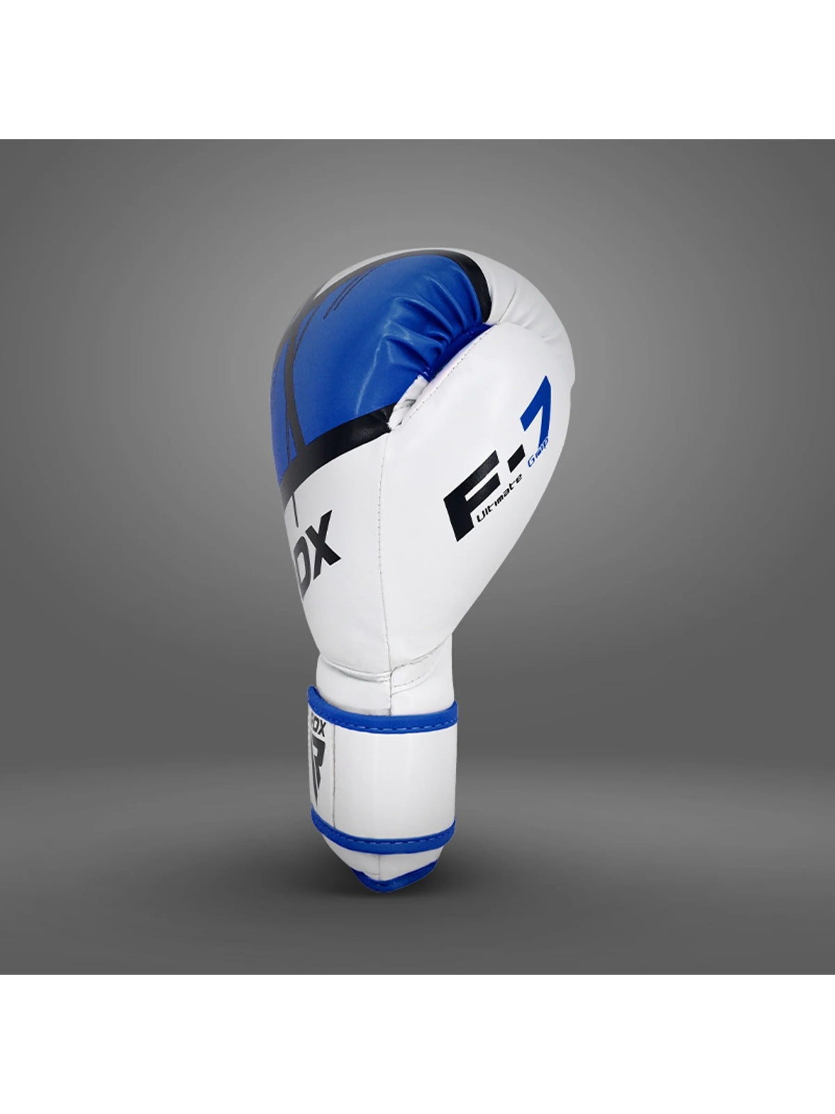 RDX F7 Ego Boxing Glove, blue, single glove back view