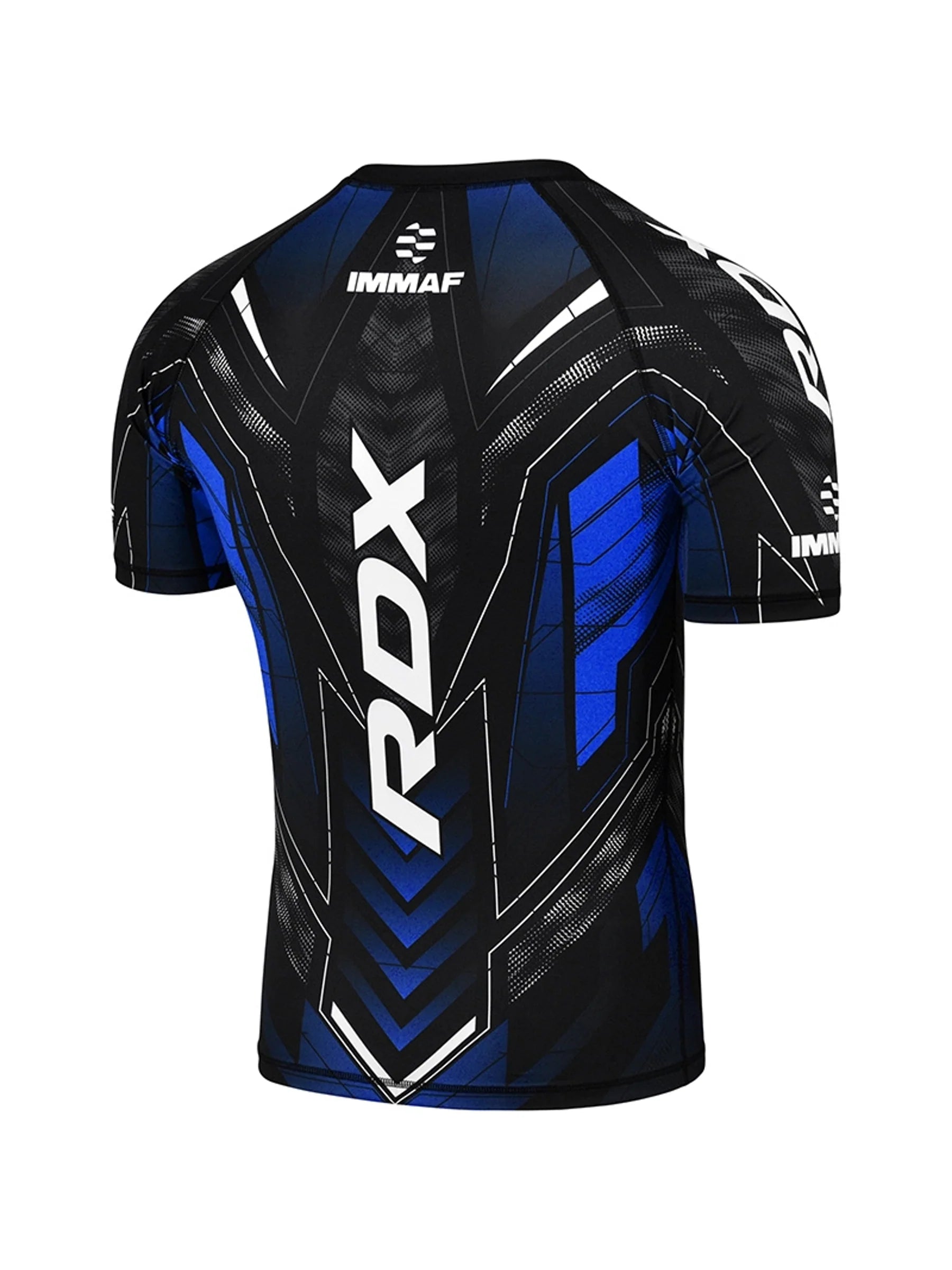 RDX IMMAF Approved Half Sleeves Compression Shirt – Blue