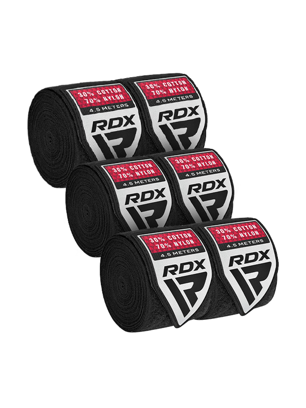 RDX RB Professional Boxing Hand Wraps, black, image 2