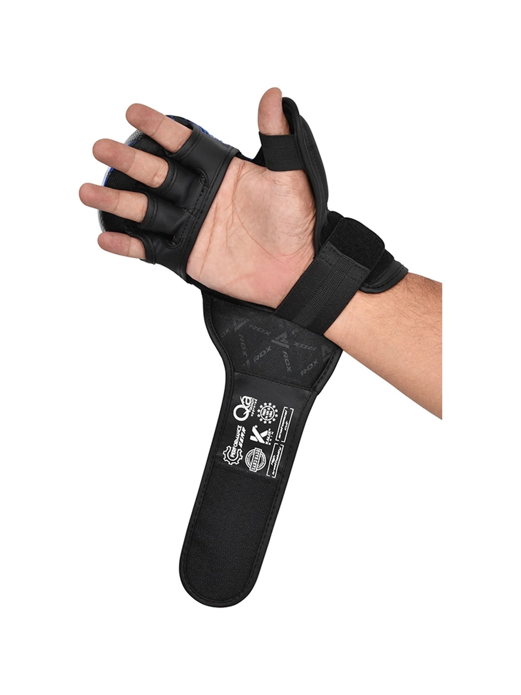 RDX IMMAF Approved Shooter Grappling Gloves – Blue