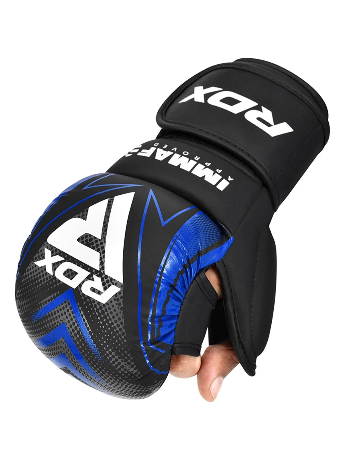 RDX IMMAF Approved Shooter Grappling Gloves – Blue