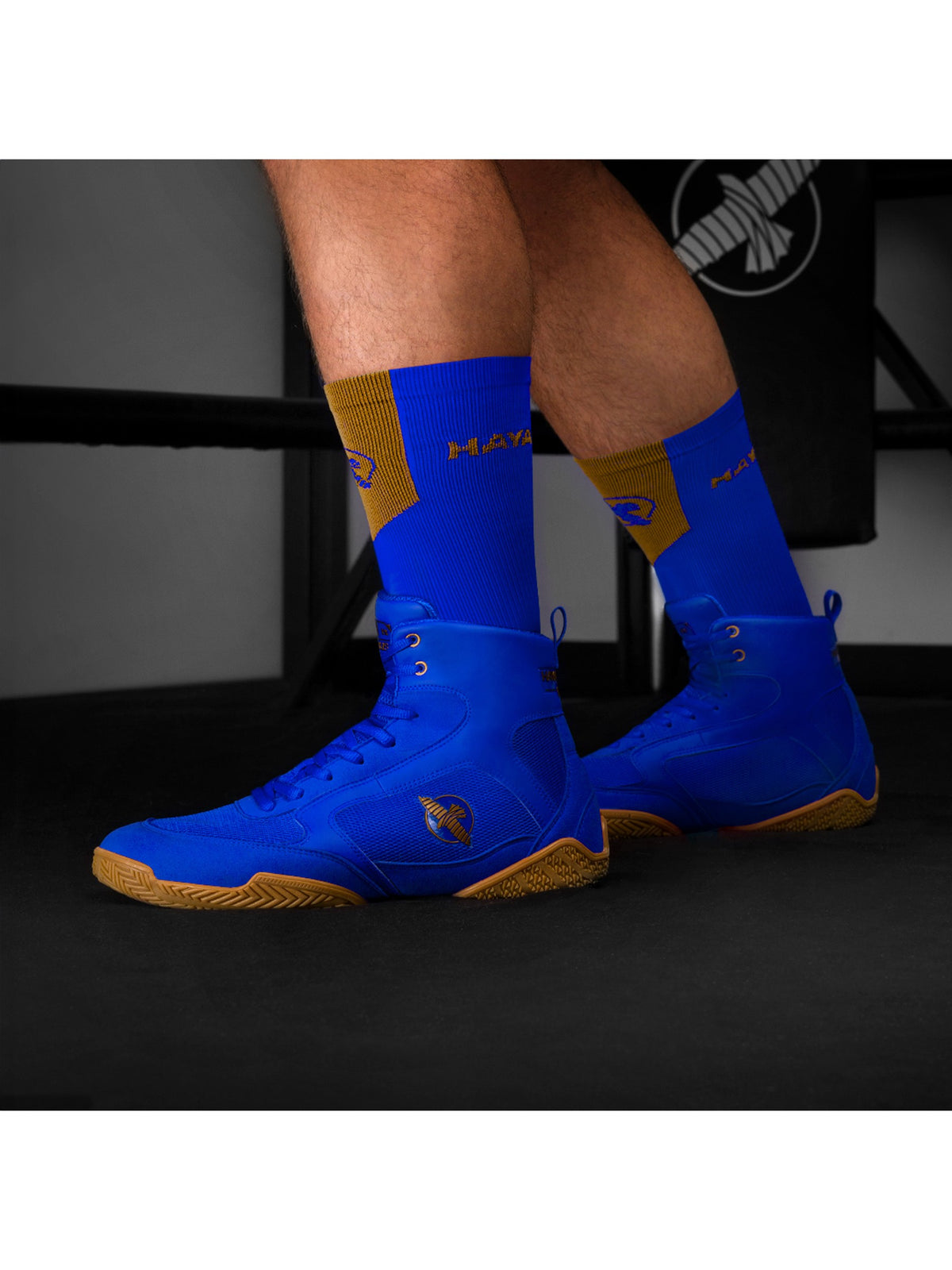 Hayabusa Pro Boxing Shoes, blue, image 4