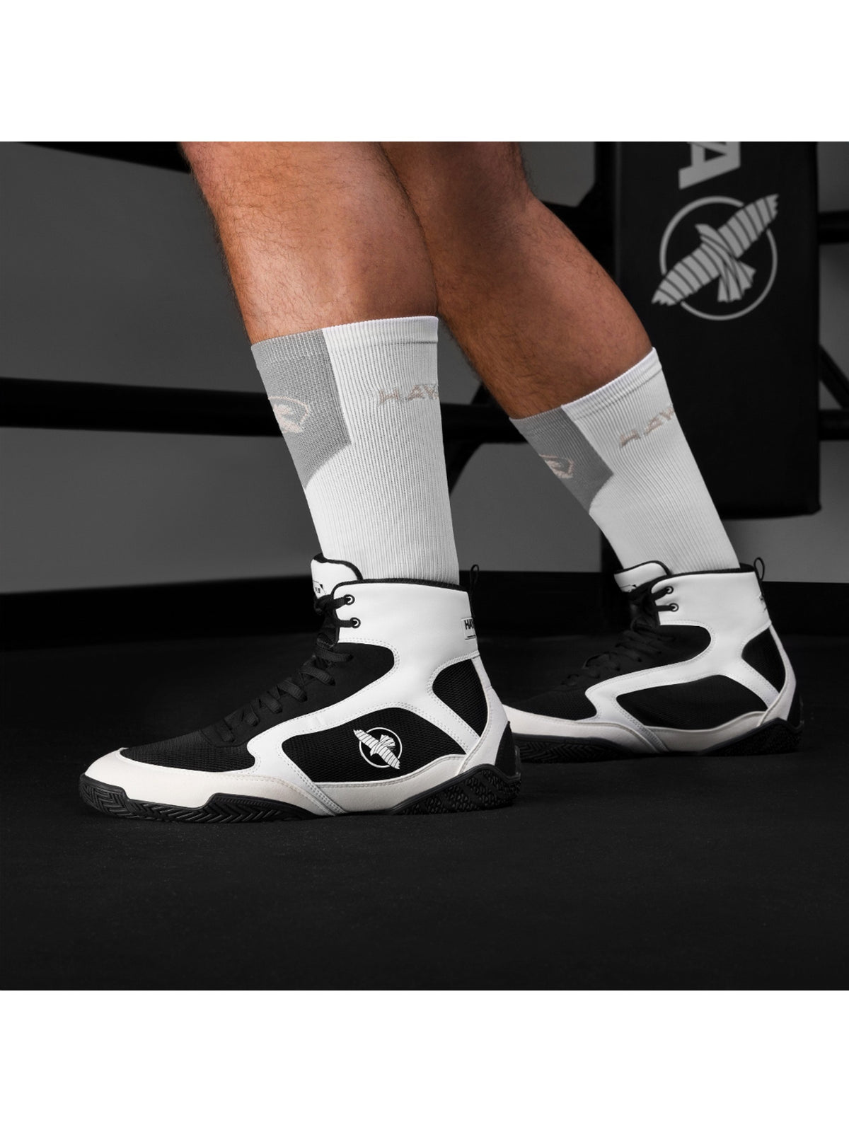 Hayabusa Pro Boxing Shoes, white, image 4