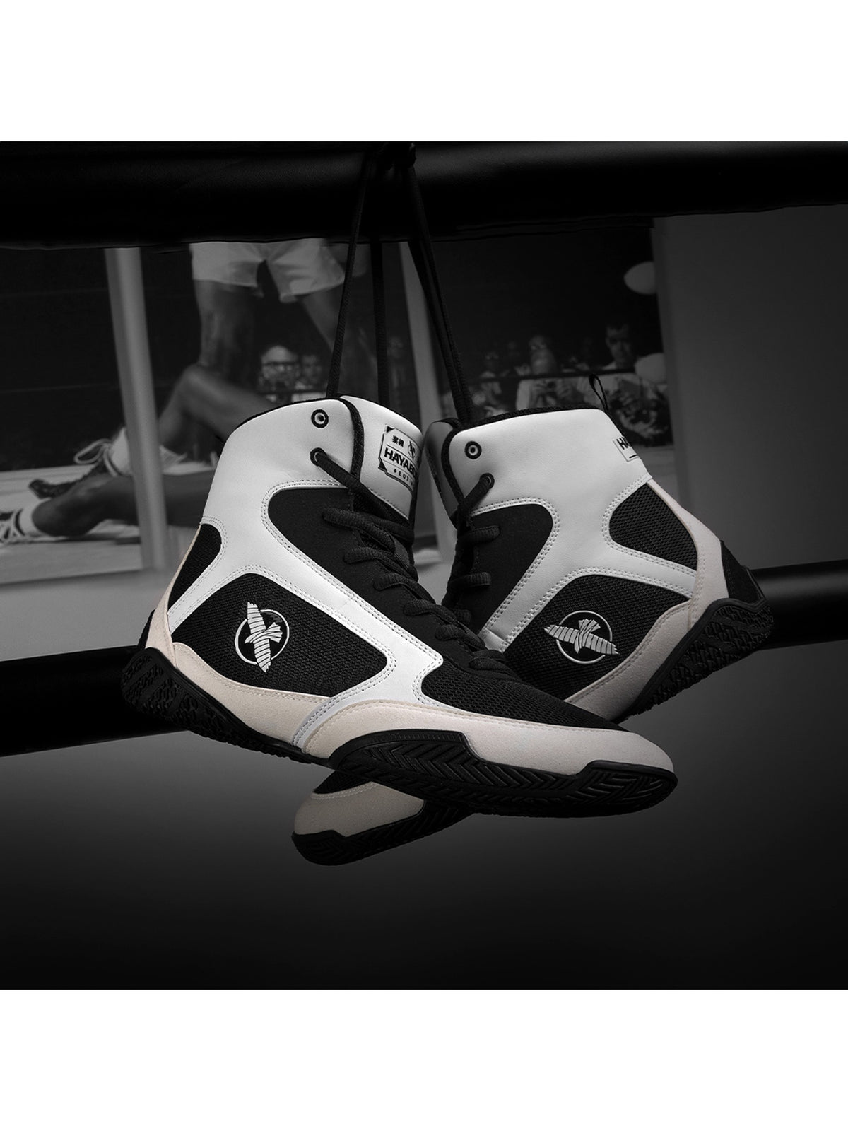Hayabusa Pro Boxing Shoes, white, image 5