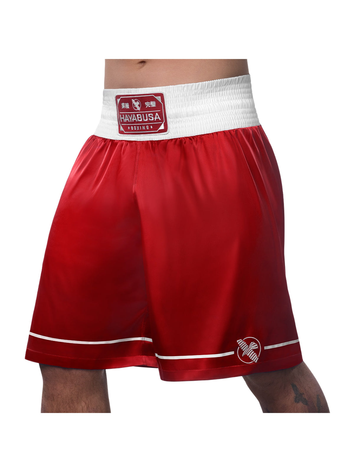 Hayabusa Pro Boxing Shorts, red, main image