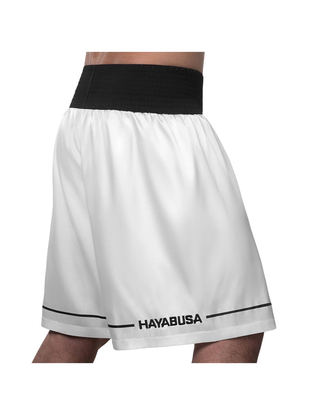 Hayabusa Pro Boxing Shorts, white, image 3