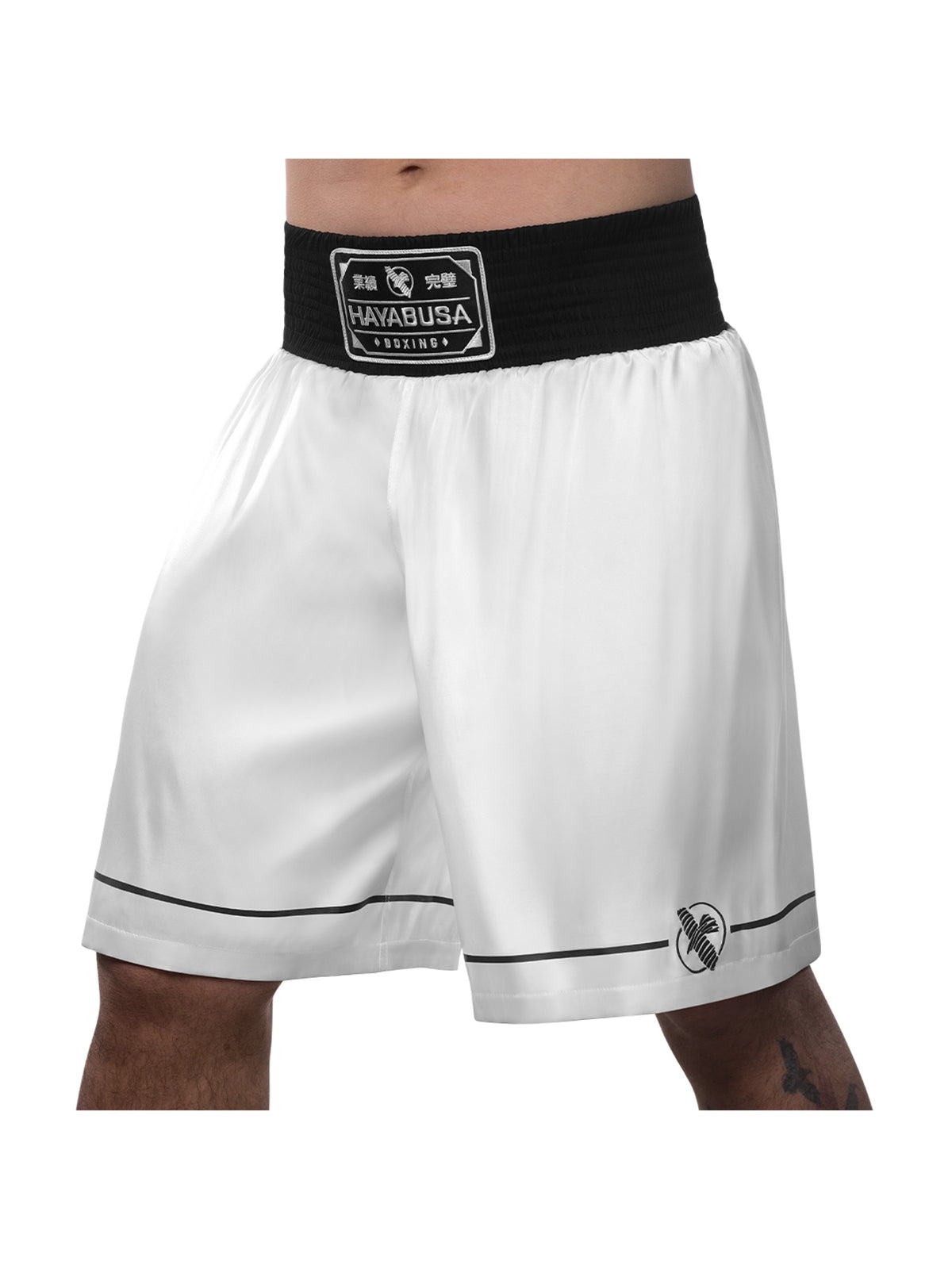 Hayabusa Pro Boxing Shorts, white, main image