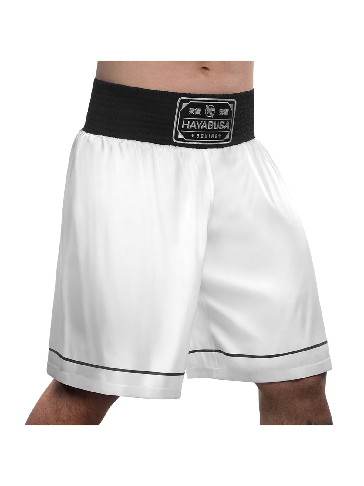Hayabusa Pro Boxing Shorts, white, image 2