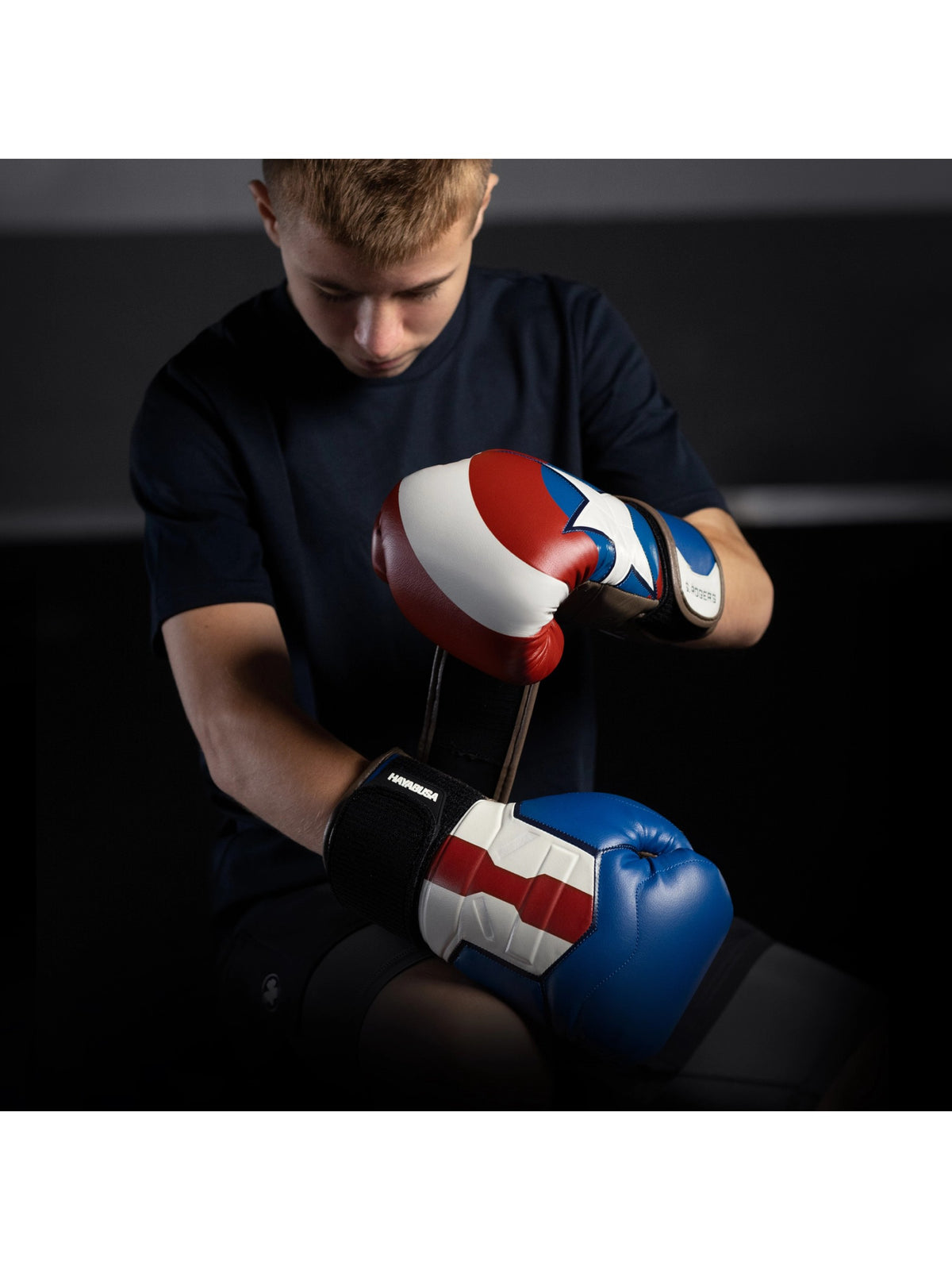 Marvel's Youth Captain America Boxing Gloves - Dual-X Strap