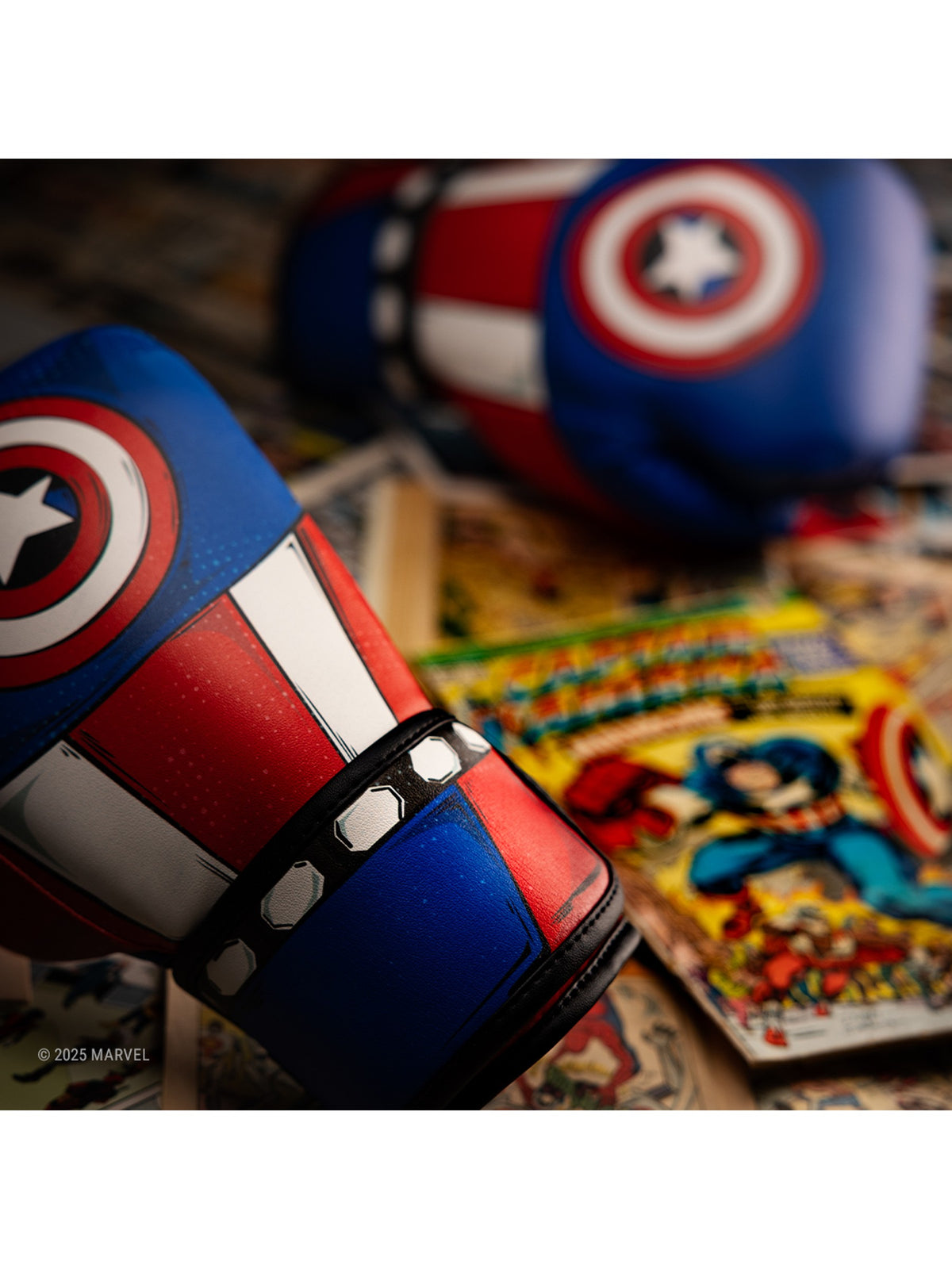 Marvel's Classic Captain America Boxing Gloves - Action