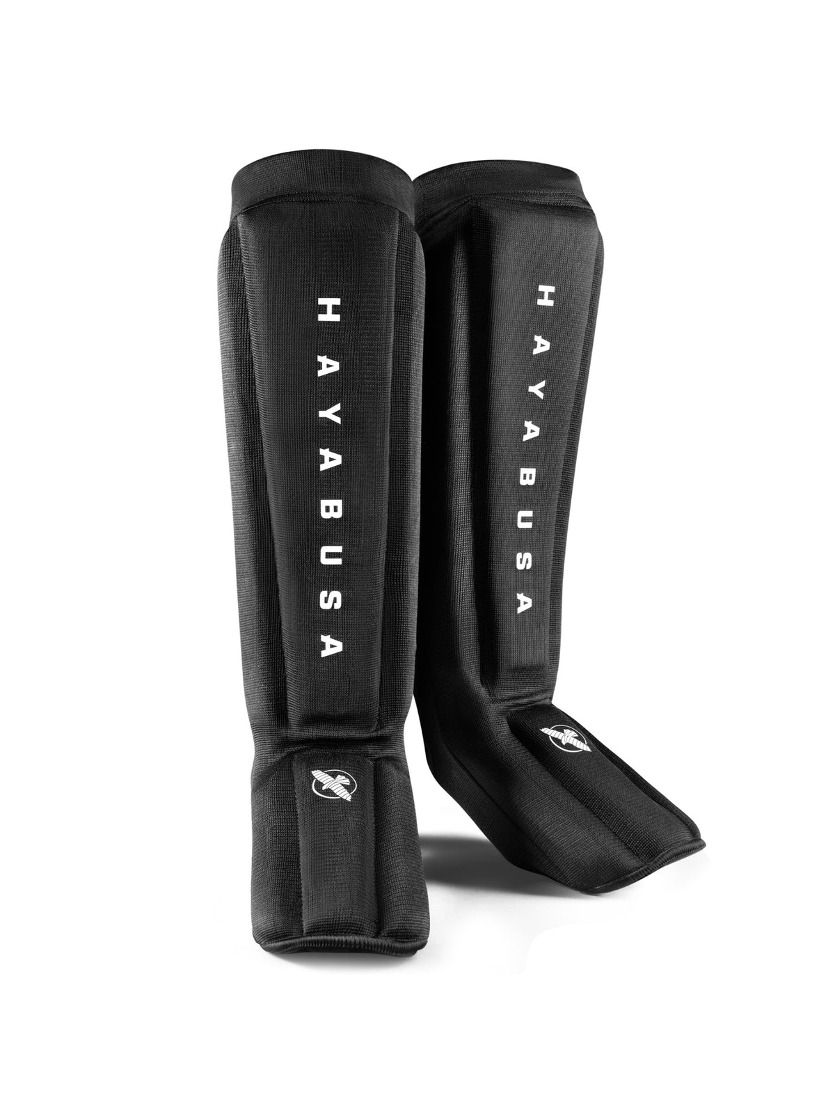 Hayabusa Core Sleeved Shin Guards, black, main image