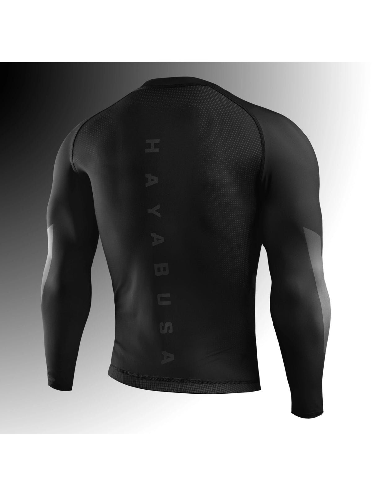 Hayabusa Men's Core Long Sleeve Rash Guard, black, image 2