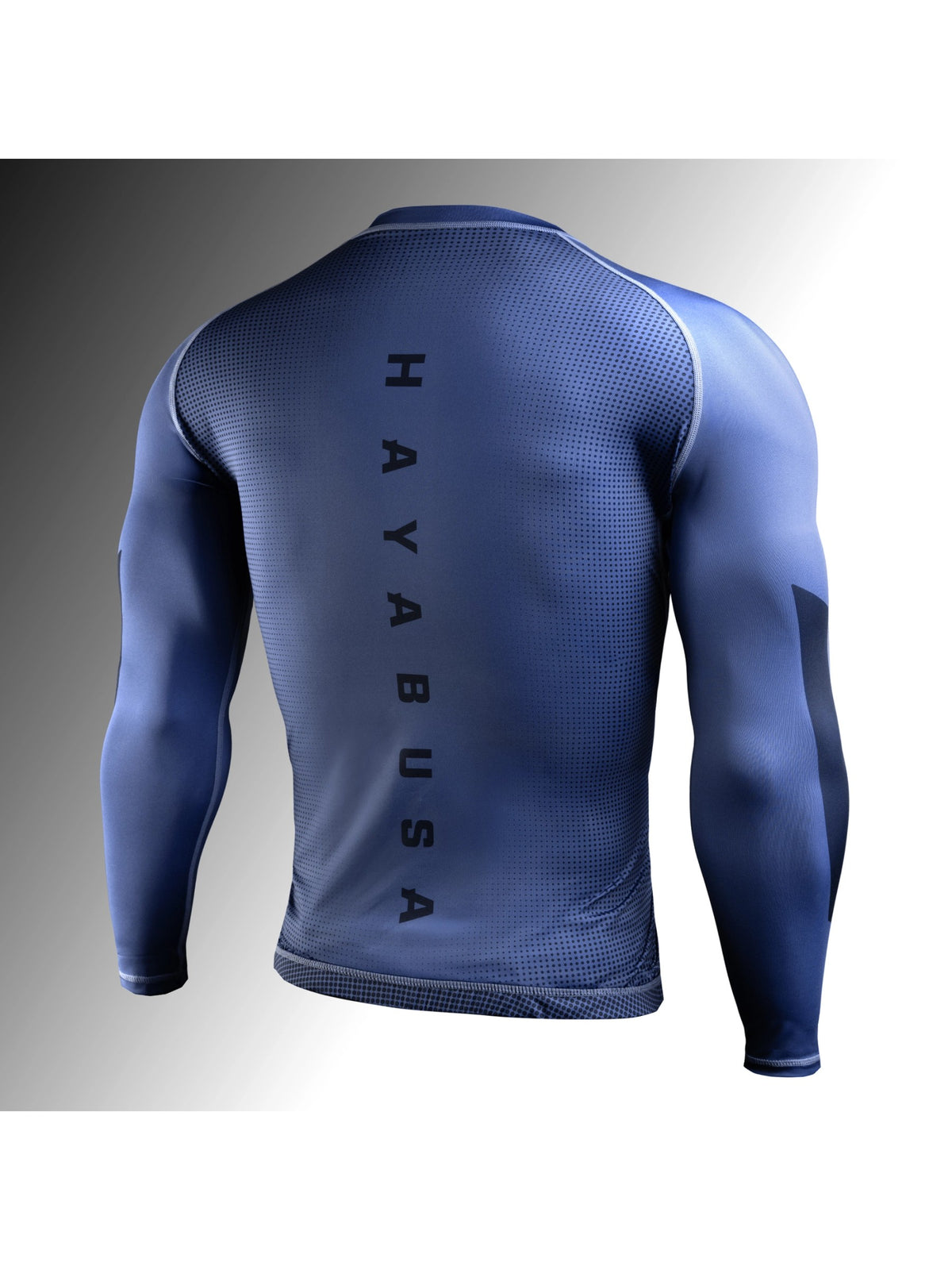 Hayabusa Men's Core Long Sleeve Rash Guard, blue, image 2