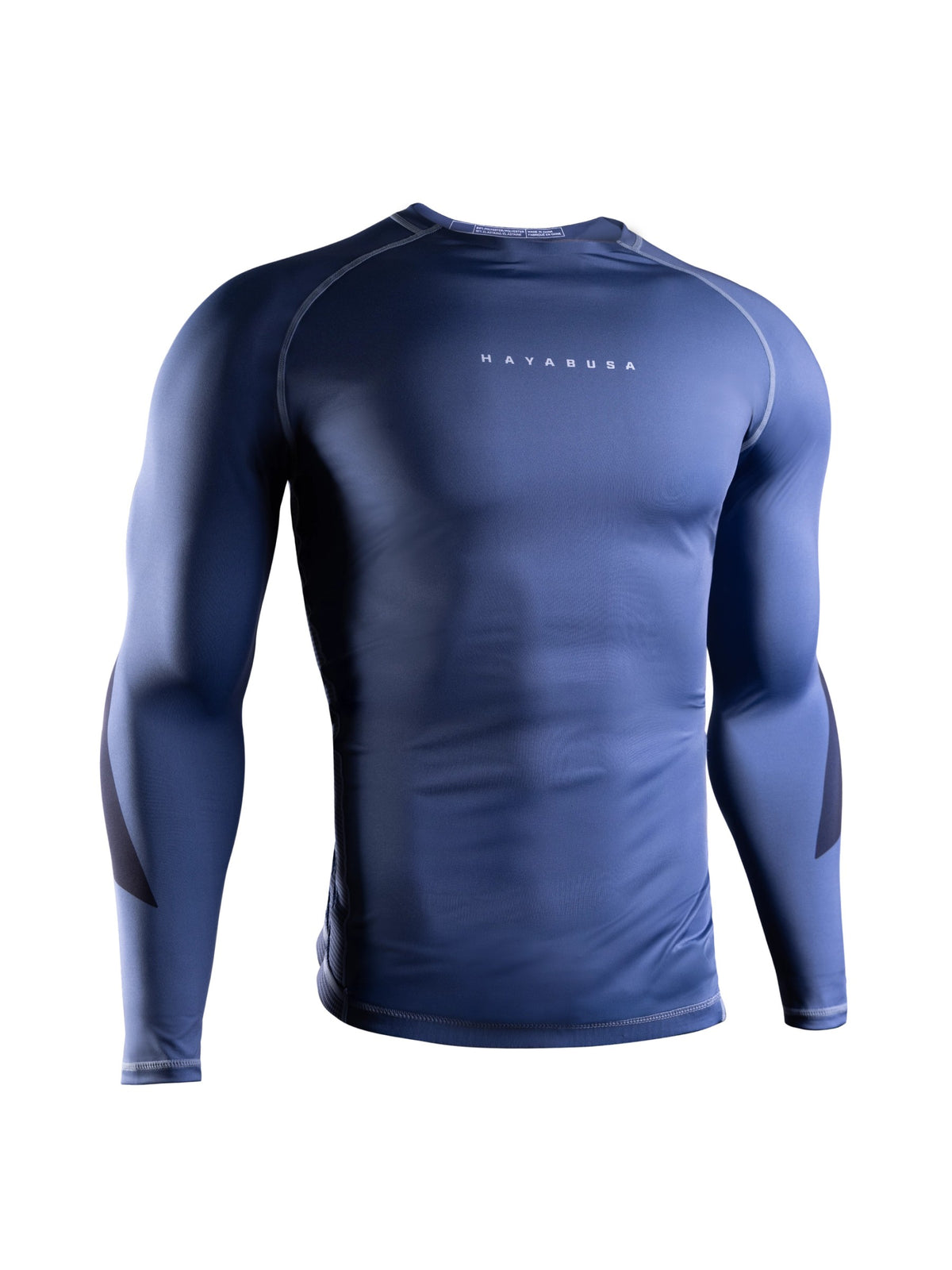 Hayabusa Men's Core Long Sleeve Rash Guard, blue, main image