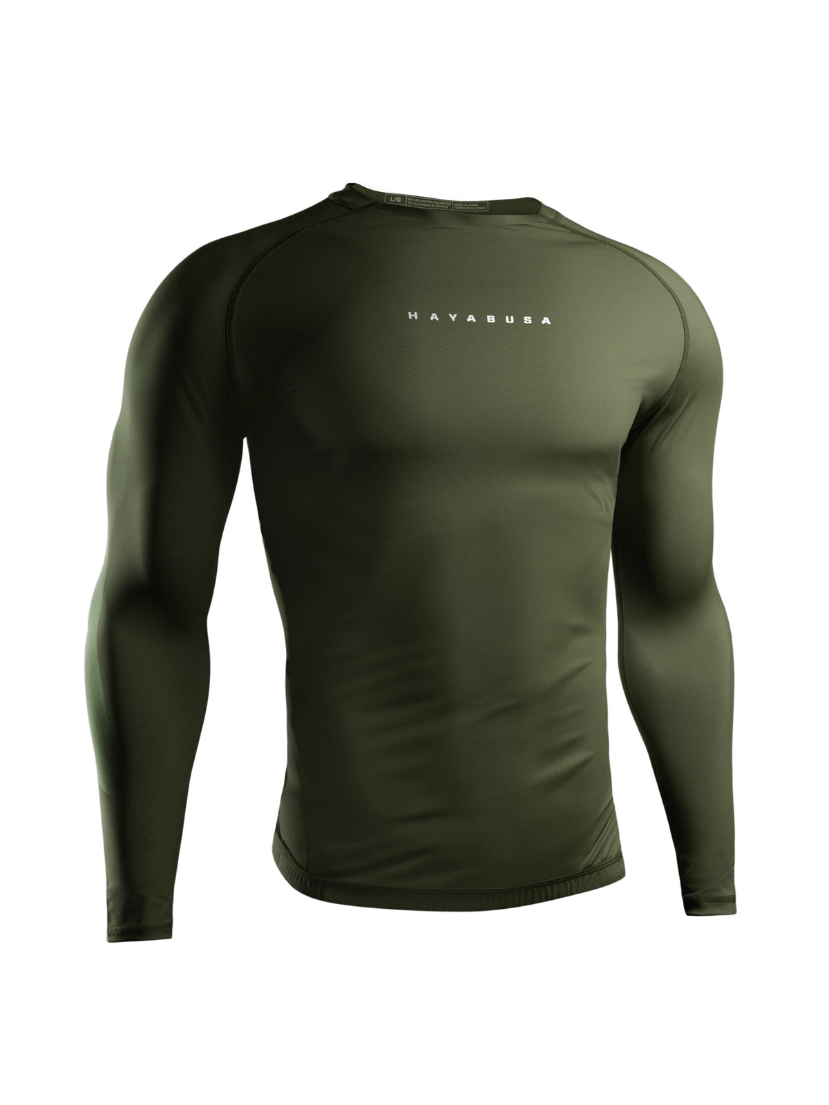 Hayabusa Men's Core Long Sleeve Rash Guard, green, main image