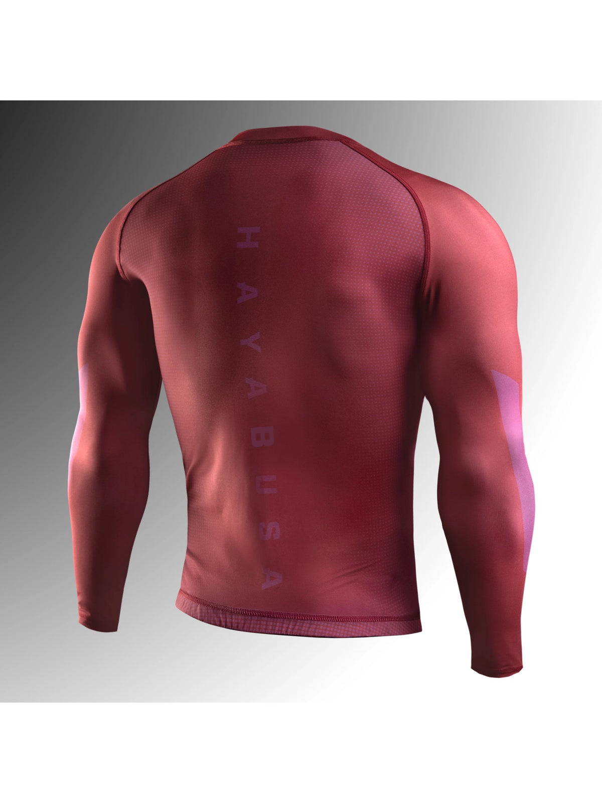 Hayabusa Men's Core Long Sleeve Rash Guard, red, image 2