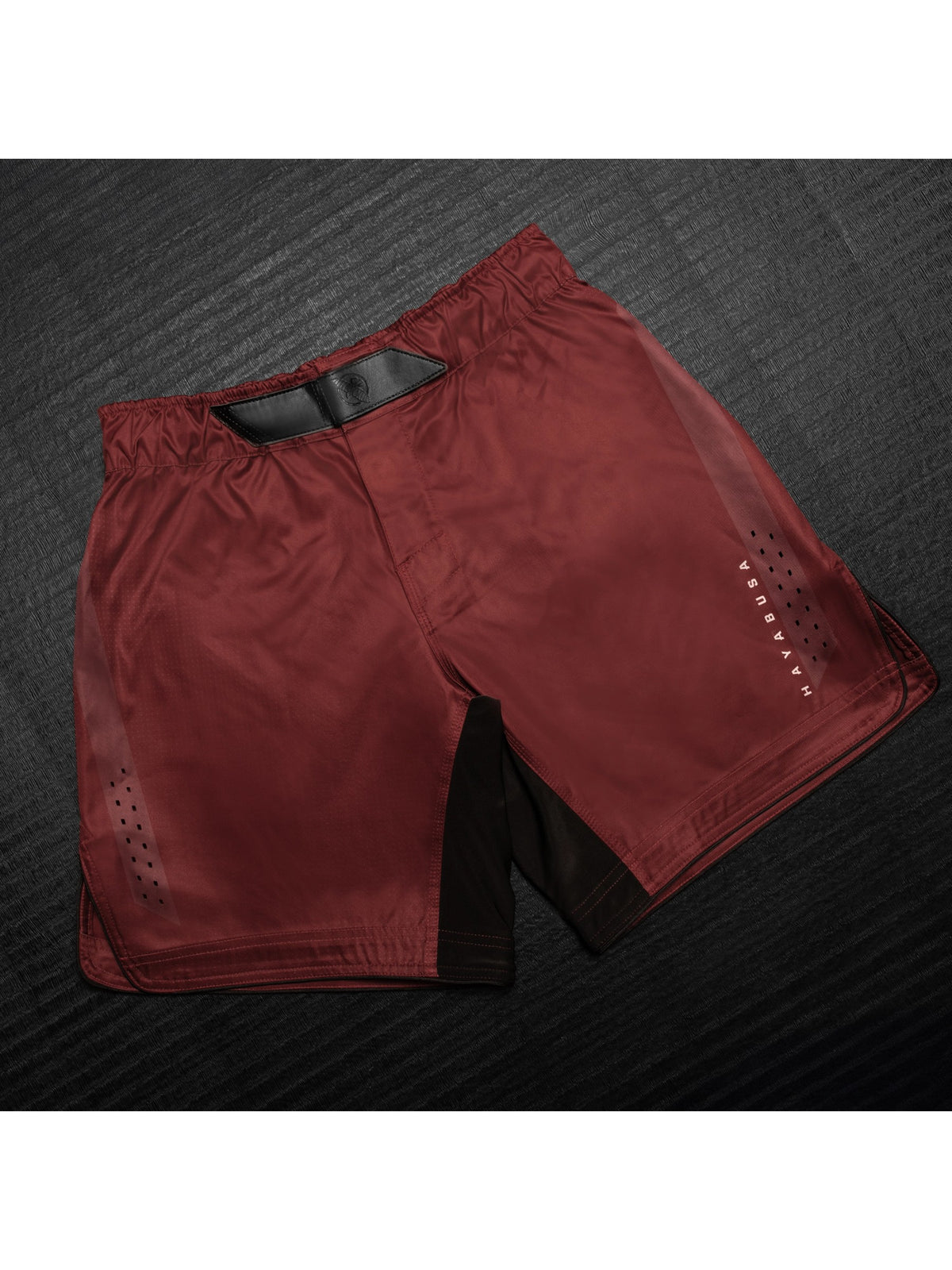 Hayabusa Men's Core 3/4 Thigh Fight Shorts, red, image 7
